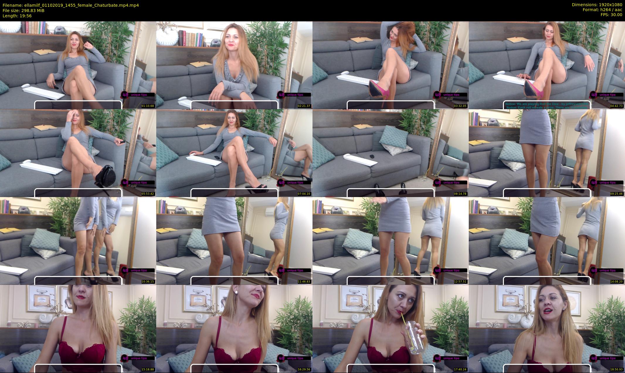 ellamilf — 20 minute Chaturbate female cam show recording, 1080p, Oct 1, 2019