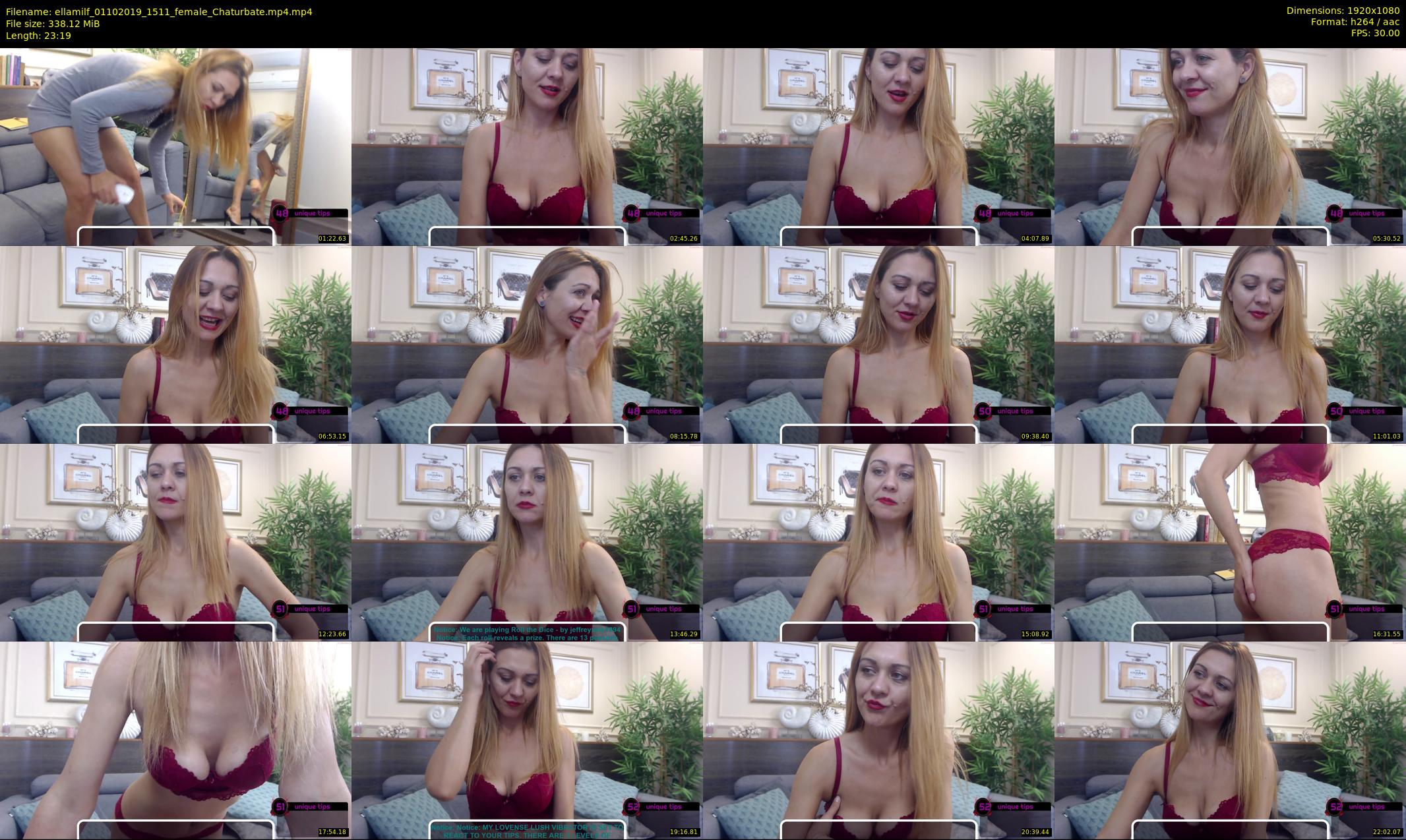 ellamilf — 24 minute Chaturbate female cam show recording, 1080p, Oct 1, 2019