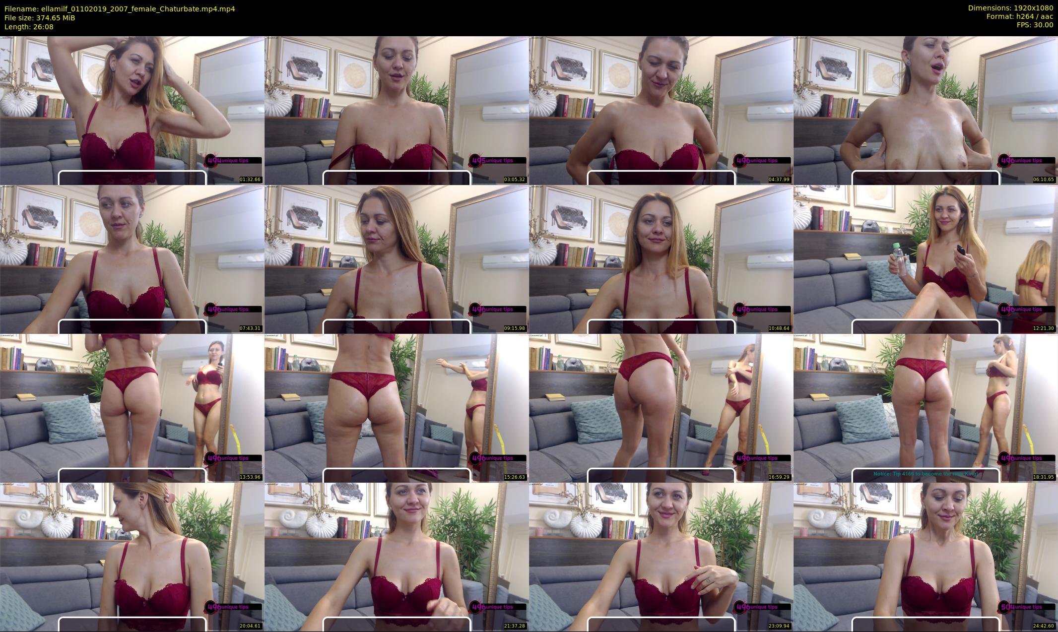 ellamilf — 27 minute Chaturbate female cam show recording, 1080p, Oct 1, 2019