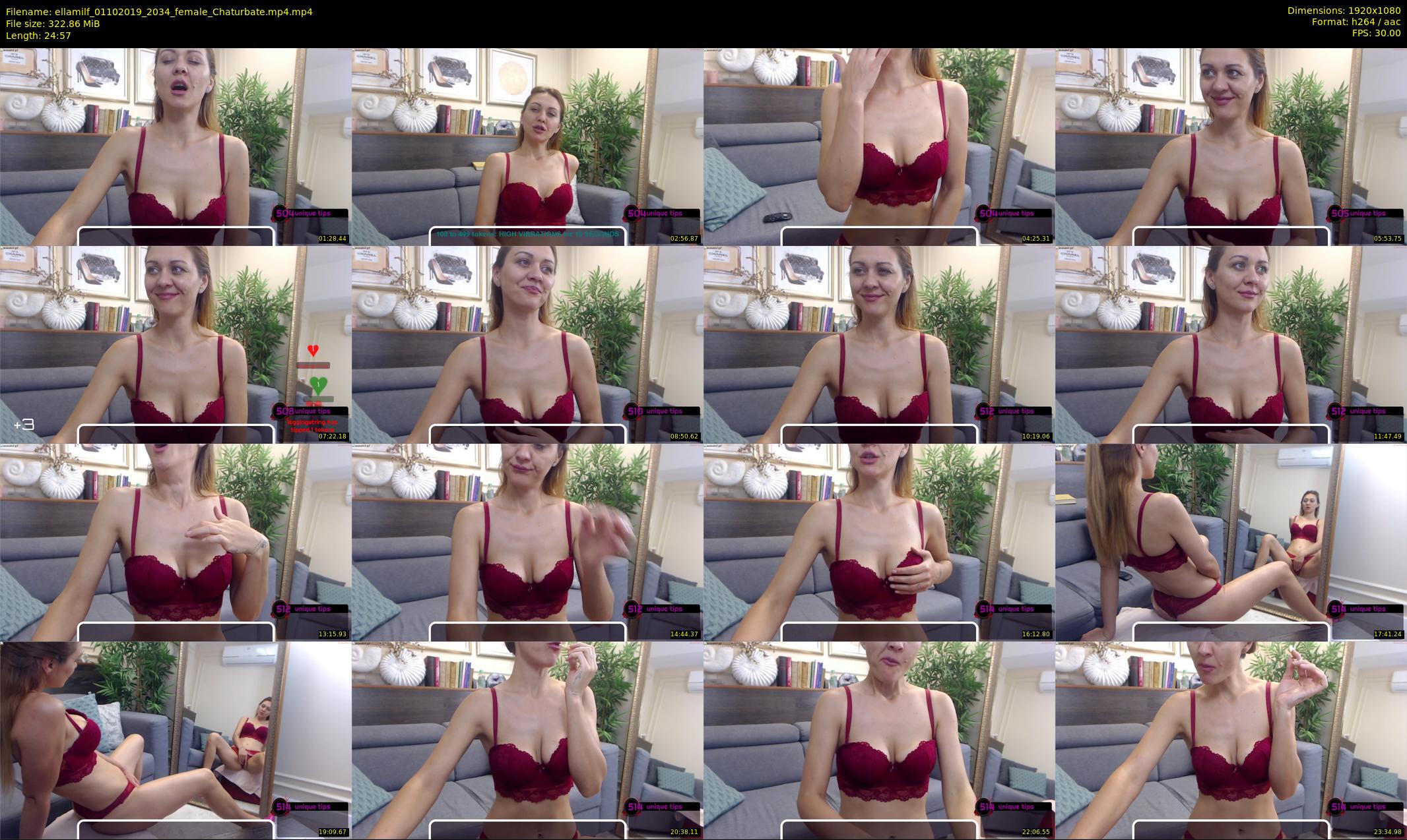 ellamilf — 25 minute Chaturbate female cam show recording, 1080p, Oct 1, 2019