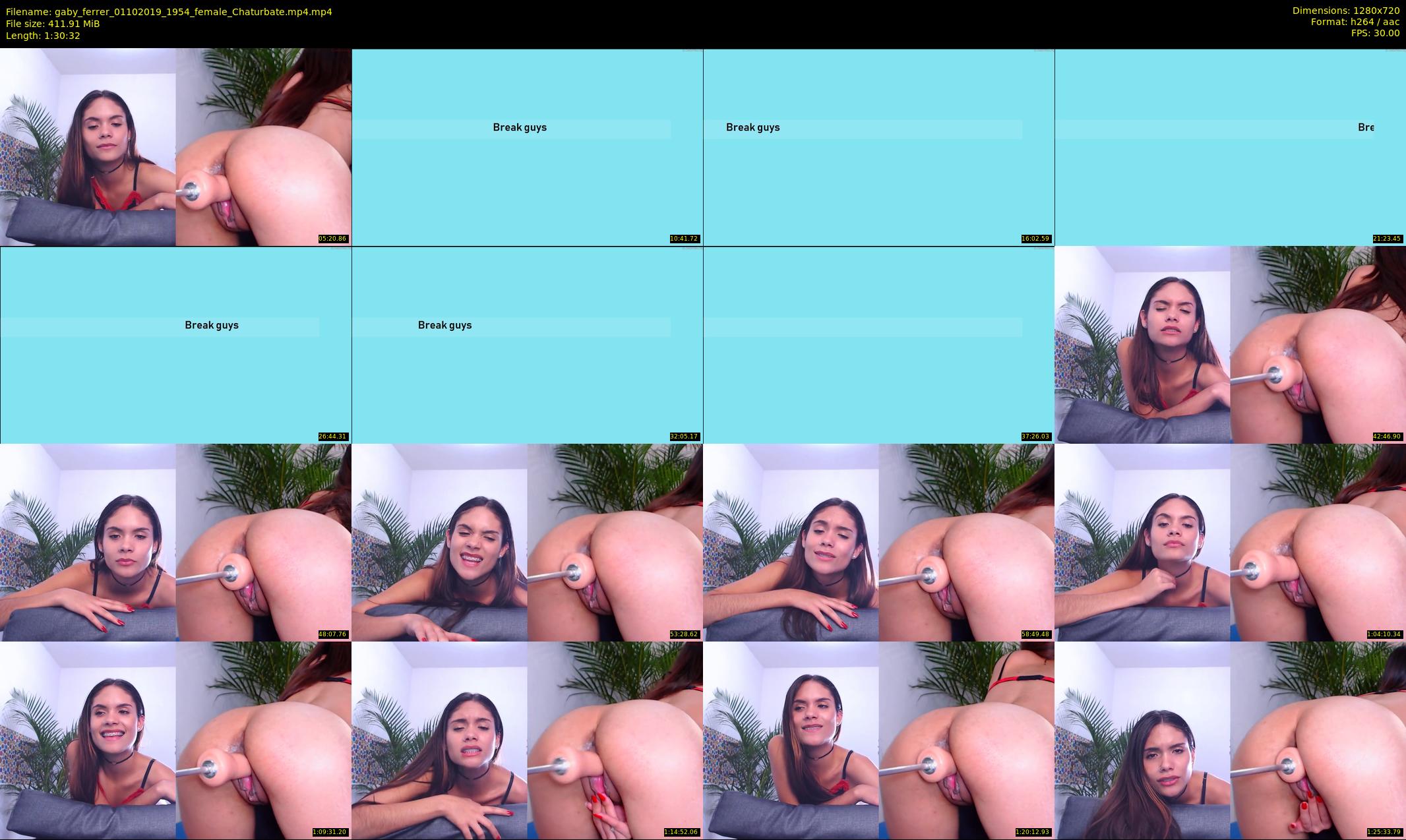 gaby_ferrer — 91 minute Chaturbate female cam show recording, 720p, Oct 1, 2019