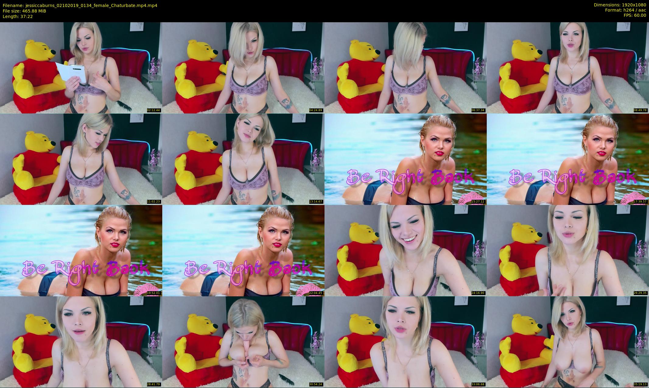 jessiccaburns — 38 minute Chaturbate female cam show recording, 1080p, Oct 2, 2019