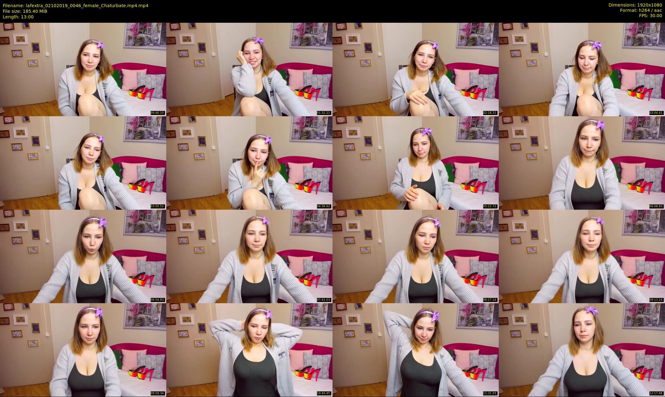 lafextra — 13 minute Chaturbate female cam show recording, 1080p, Oct 2, 2019