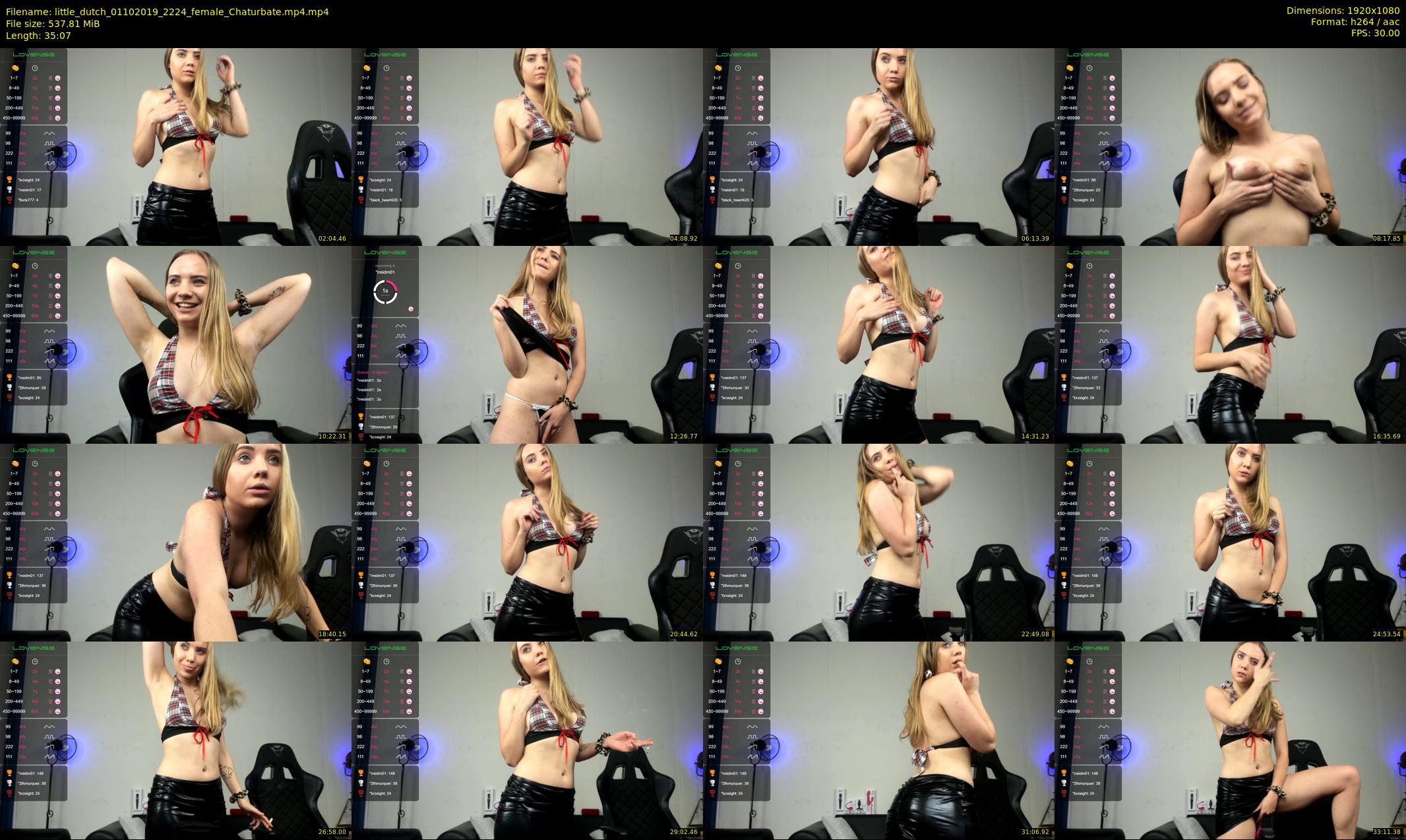 little_dutch — 36 minute Chaturbate female cam show recording, 1080p, Oct 1, 2019