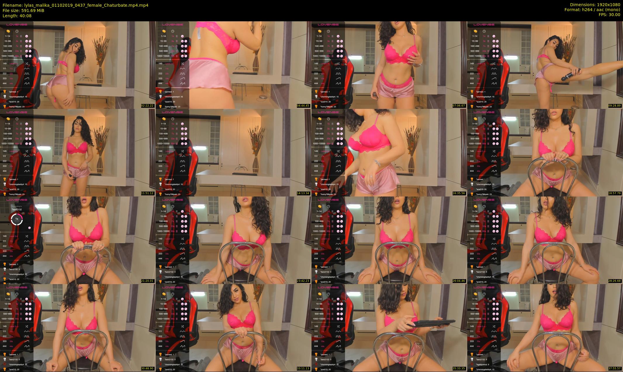 lylas_malika — 41 minute Chaturbate female cam show recording, 1080p, Oct 1, 2019