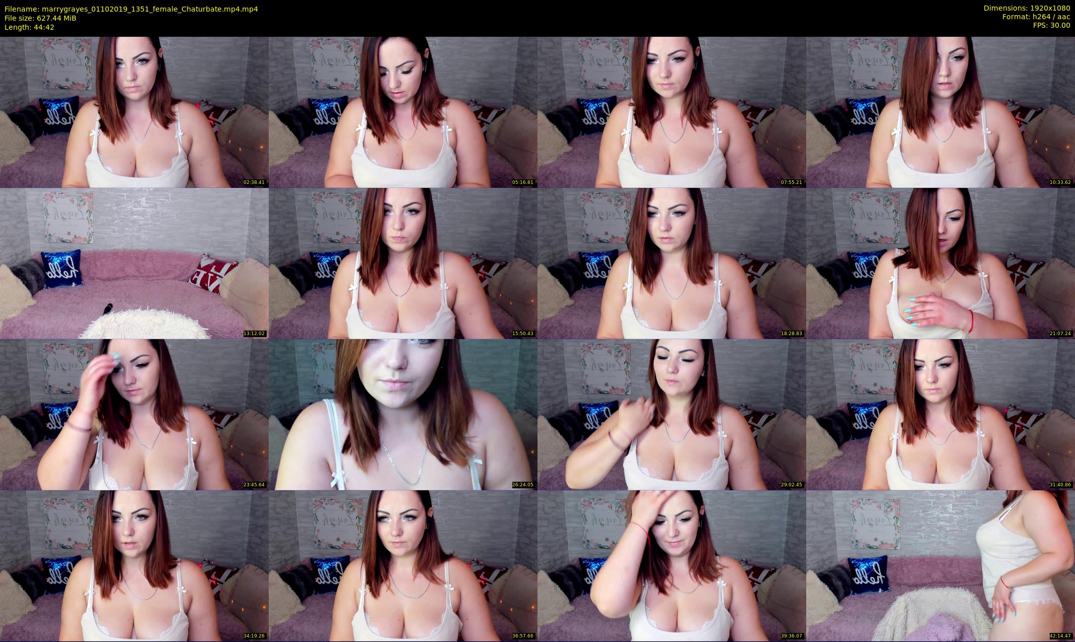 marrygrayes — 45 minute Chaturbate female cam show recording, 1080p, Oct 1, 2019
