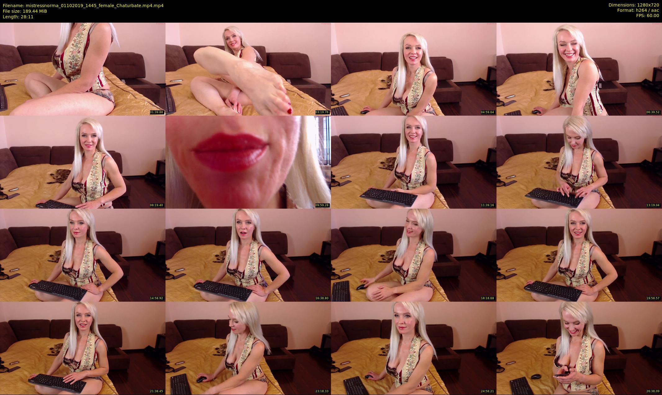 mistressnorma — 29 minute Chaturbate female cam show recording, 720p, Oct 1, 2019