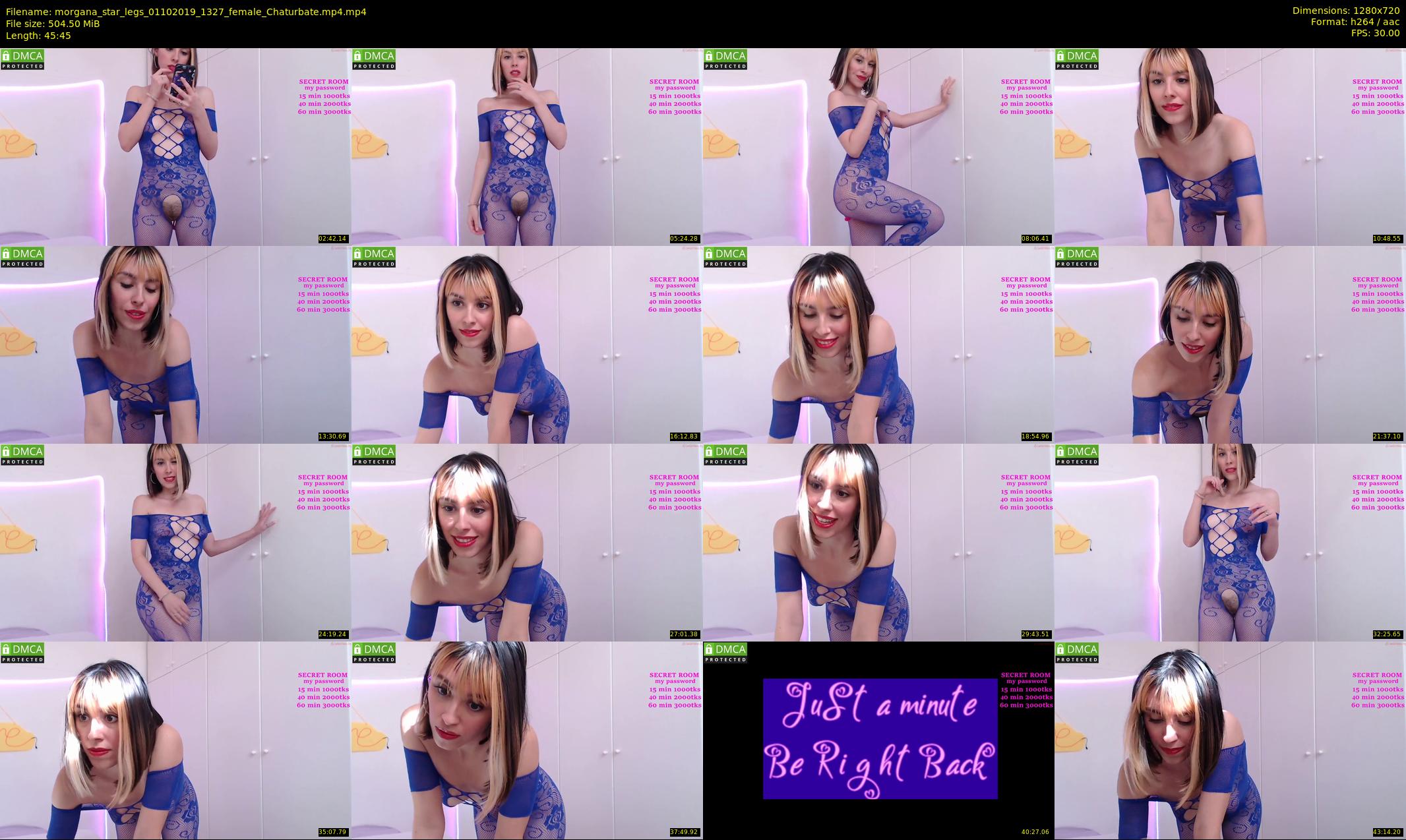 morgana_star_legs — 46 minute Chaturbate female cam show recording, 720p, Oct 1, 2019