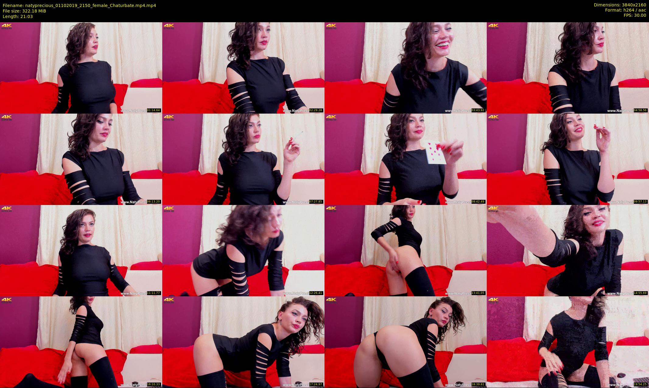 natyprecious — 22 minute Chaturbate female cam show recording, 4K, Oct 1, 2019