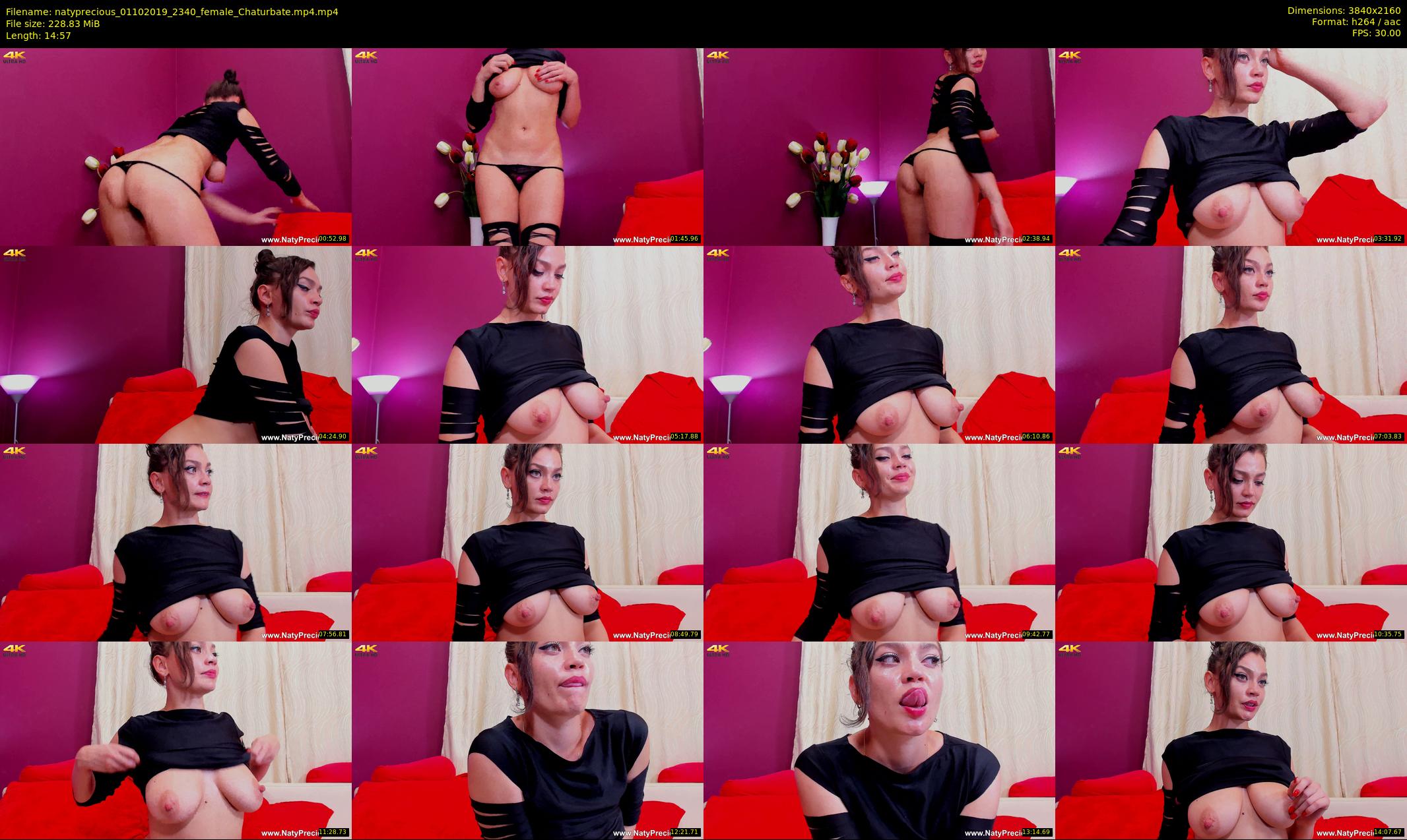 natyprecious — 15 minute Chaturbate female cam show recording, 4K, Oct 1, 2019