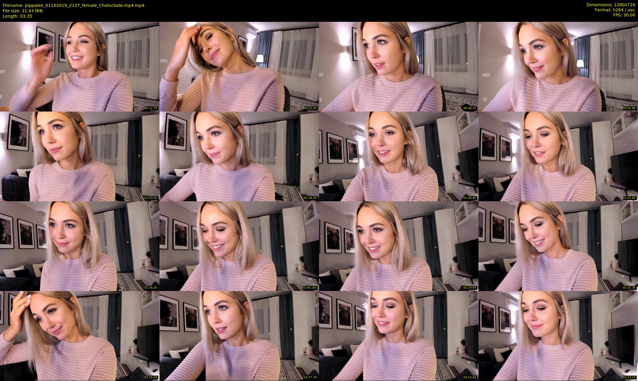 pippalee — 4 minute Chaturbate female cam show recording, 720p, Oct 1, 2019