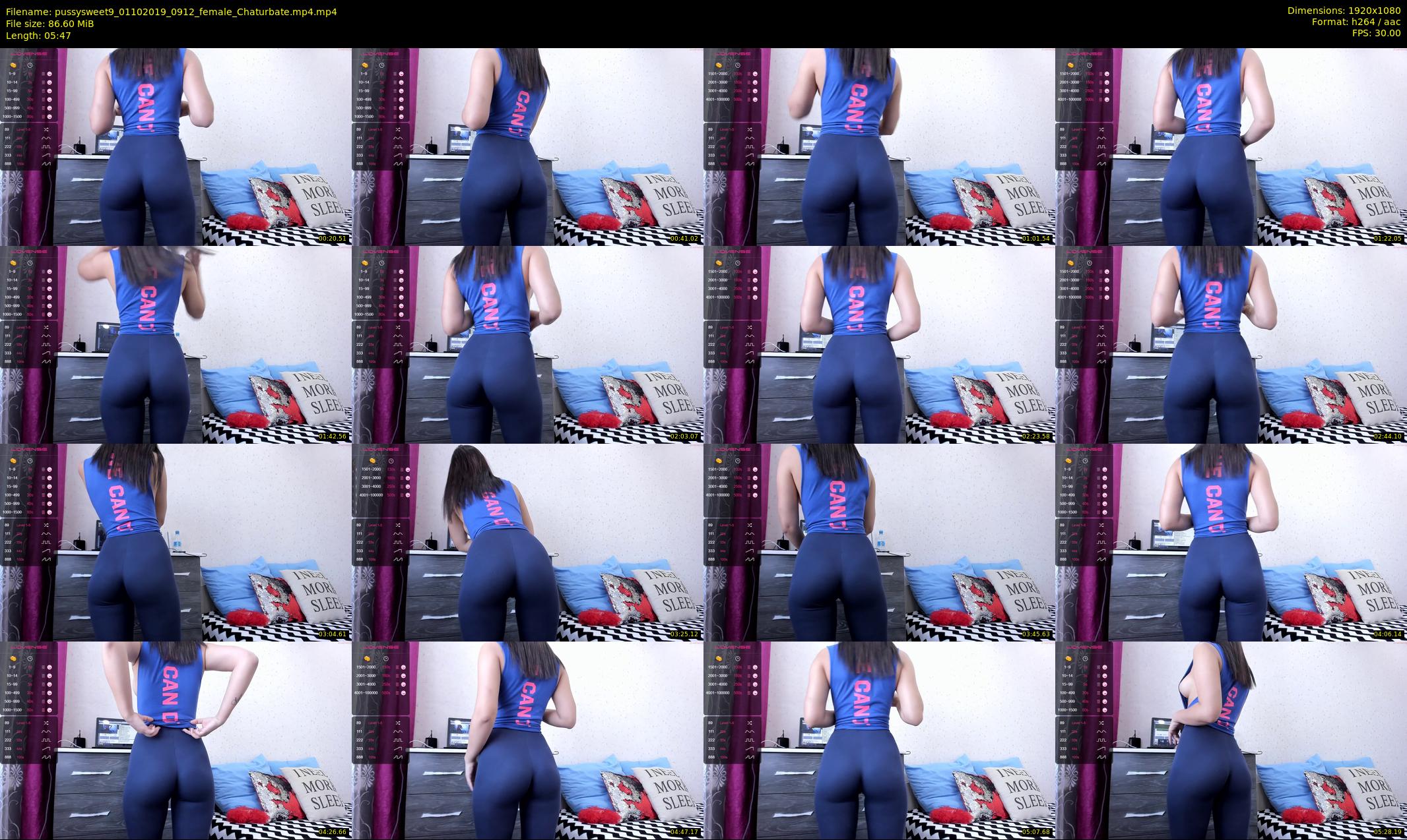pussysweet9 — 6 minute Chaturbate female cam show recording, 1080p, Oct 1, 2019