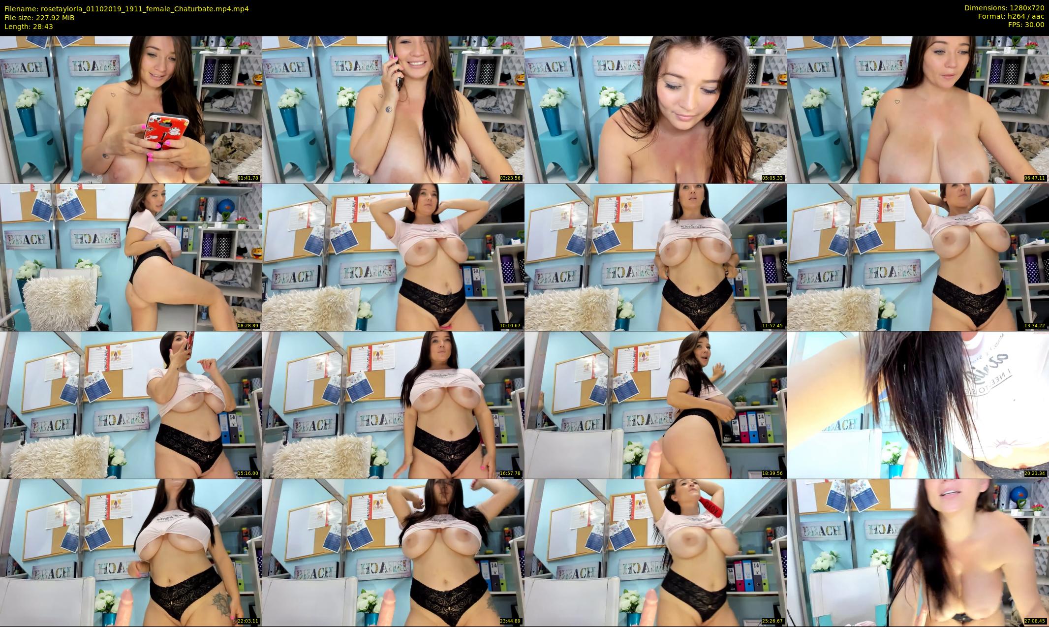 rosetaylorla — 29 minute Chaturbate female cam show recording, 720p, Oct 1, 2019