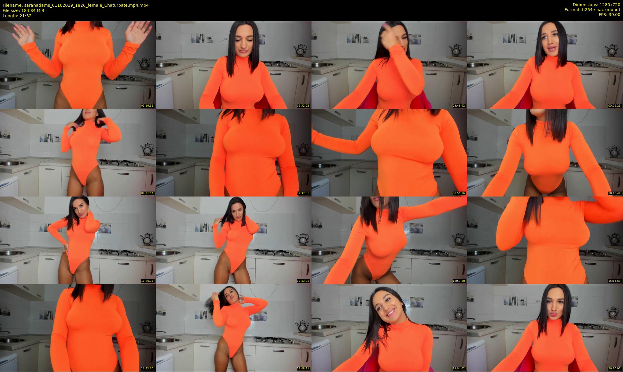 sarahadams — 22 minute Chaturbate female cam show recording, 720p, Oct 1, 2019