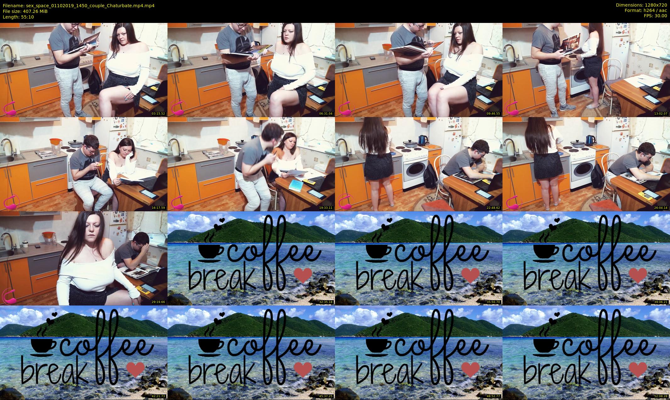 sex_space — 56 minute Chaturbate couple cam show recording, 720p, Oct 1, 2019