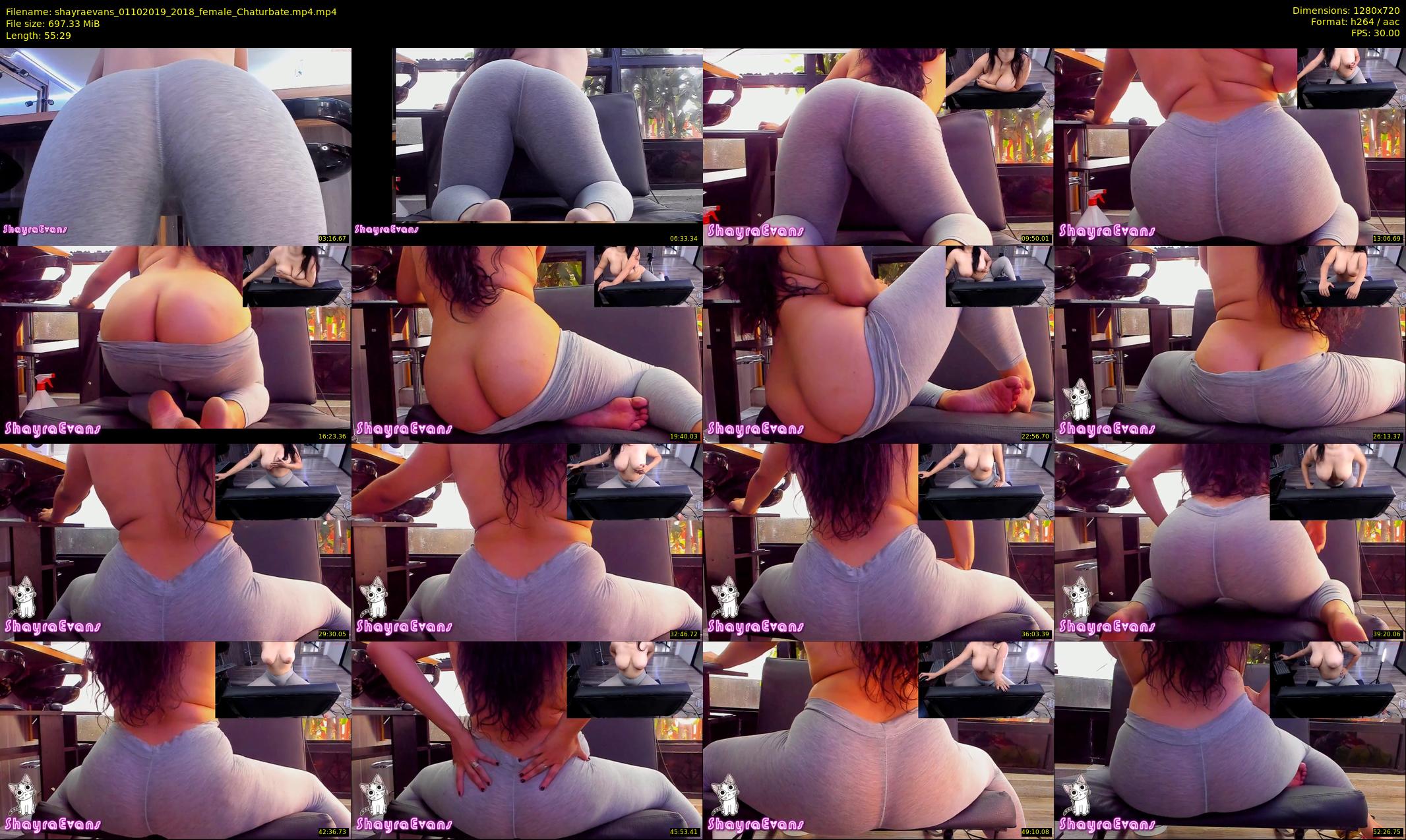 shayraevans — 56 minute Chaturbate female cam show recording, 720p, Oct 1, 2019