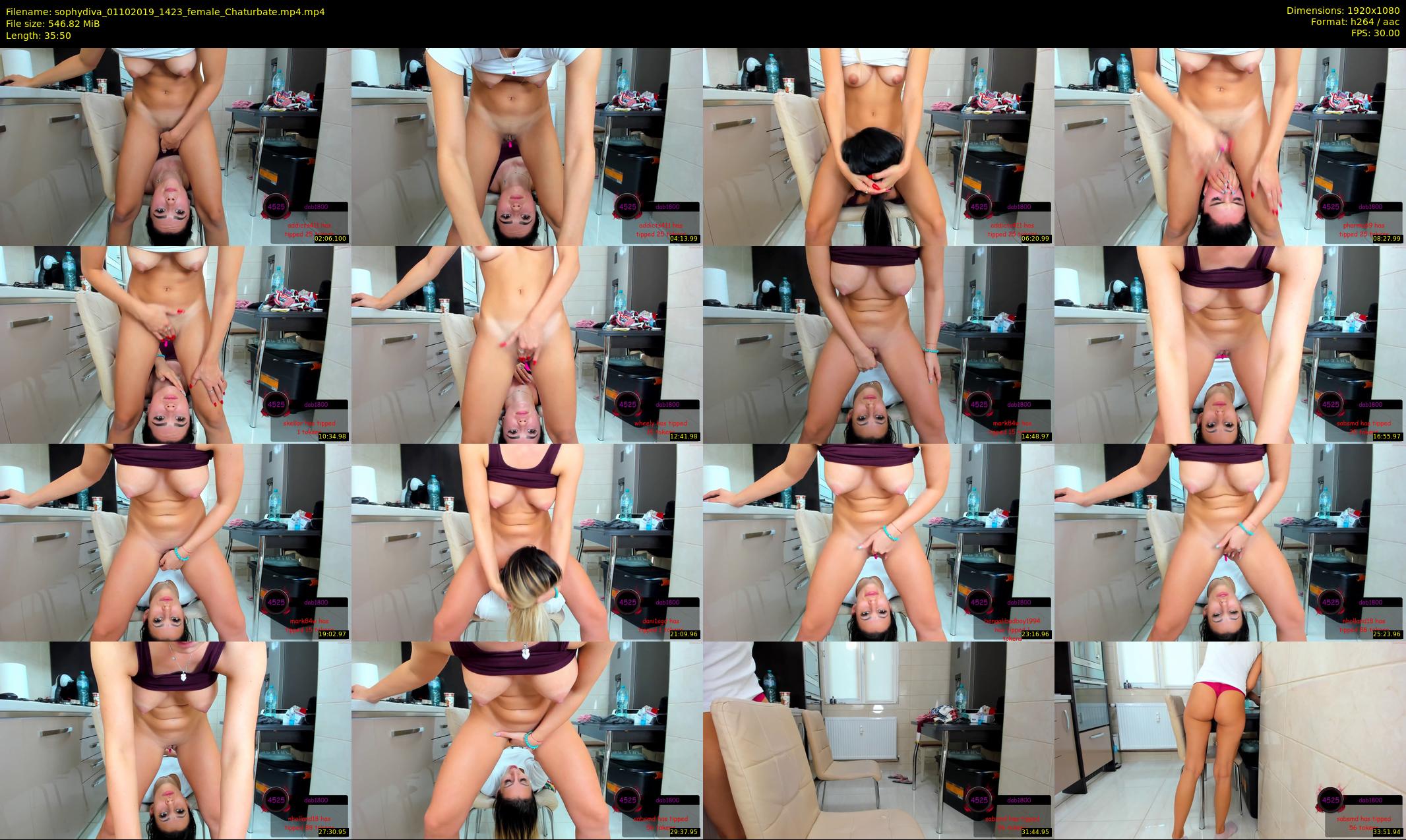 sophydiva — 36 minute Chaturbate female cam show recording, 1080p, Oct 1, 2019