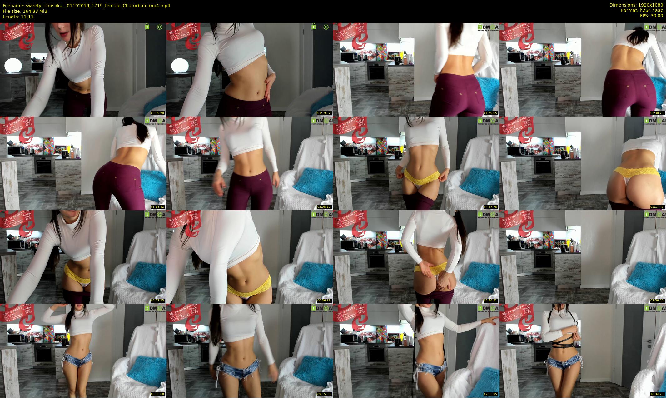 sweety_rinushka_ — 12 minute Chaturbate female cam show recording, 1080p, Oct 1, 2019