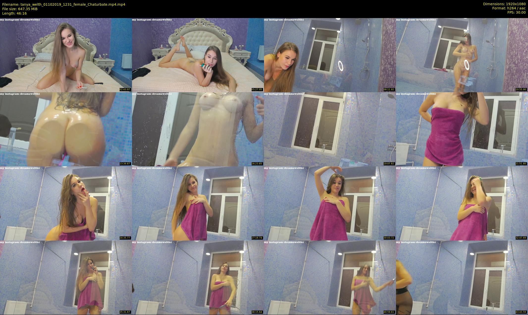 tanya_welth — 47 minute Chaturbate female cam show recording, 1080p, Oct 1, 2019