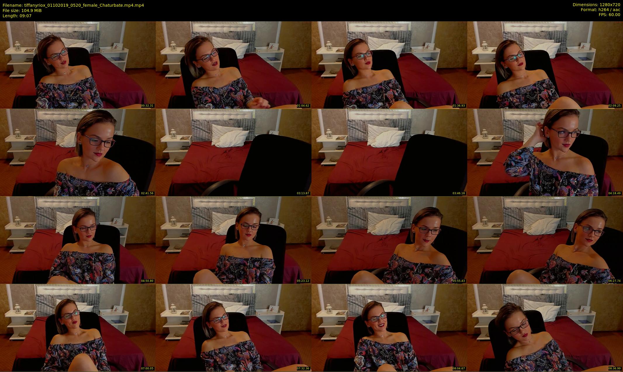 tiffanyriox — 10 minute Chaturbate female cam show recording, 720p, Oct 1, 2019