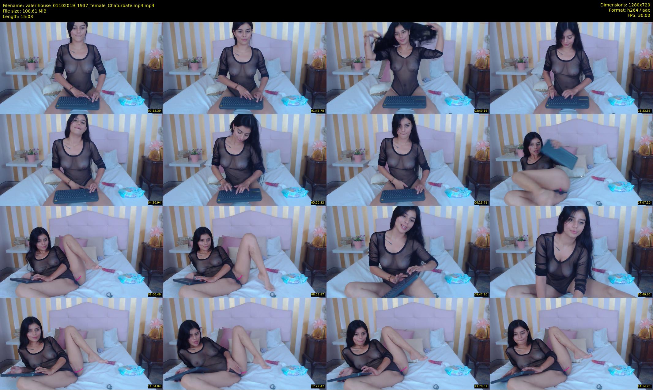 valerihouse — 16 minute Chaturbate female cam show recording, 720p, Oct 1, 2019