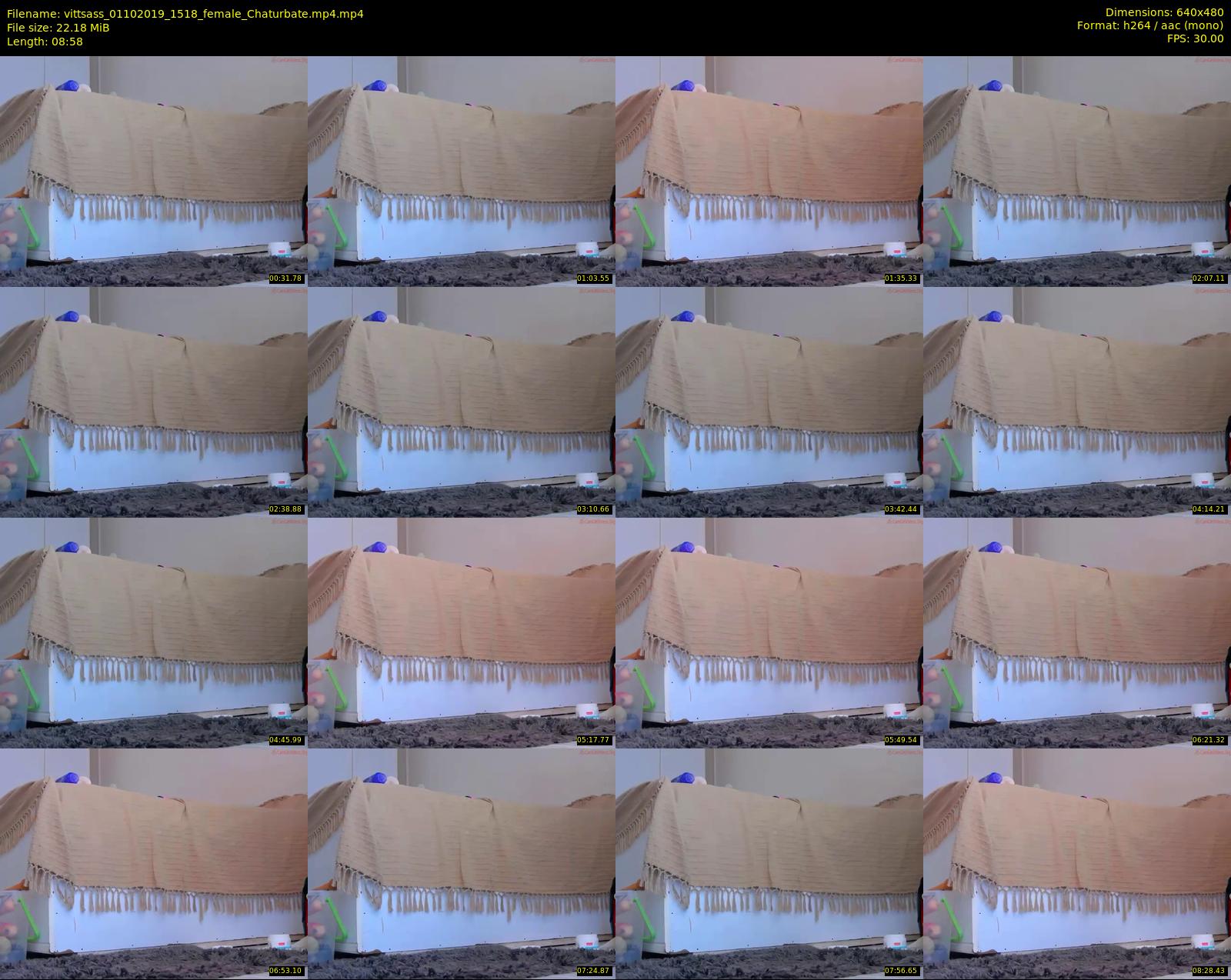 vittsass — 9 minute Chaturbate female cam show recording, 480p, Oct 1, 2019