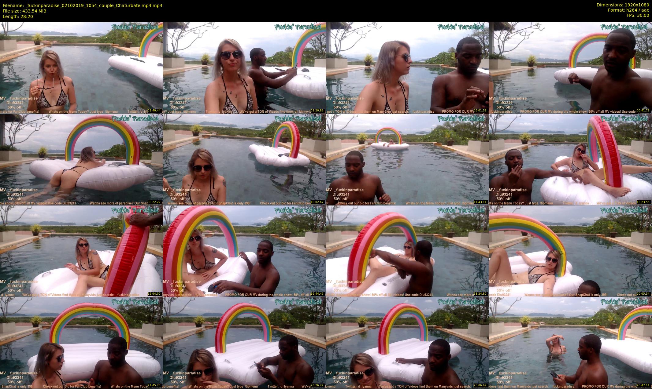 _fuckinparadise — 29 minute Chaturbate couple cam show recording, 1080p, Oct 2, 2019