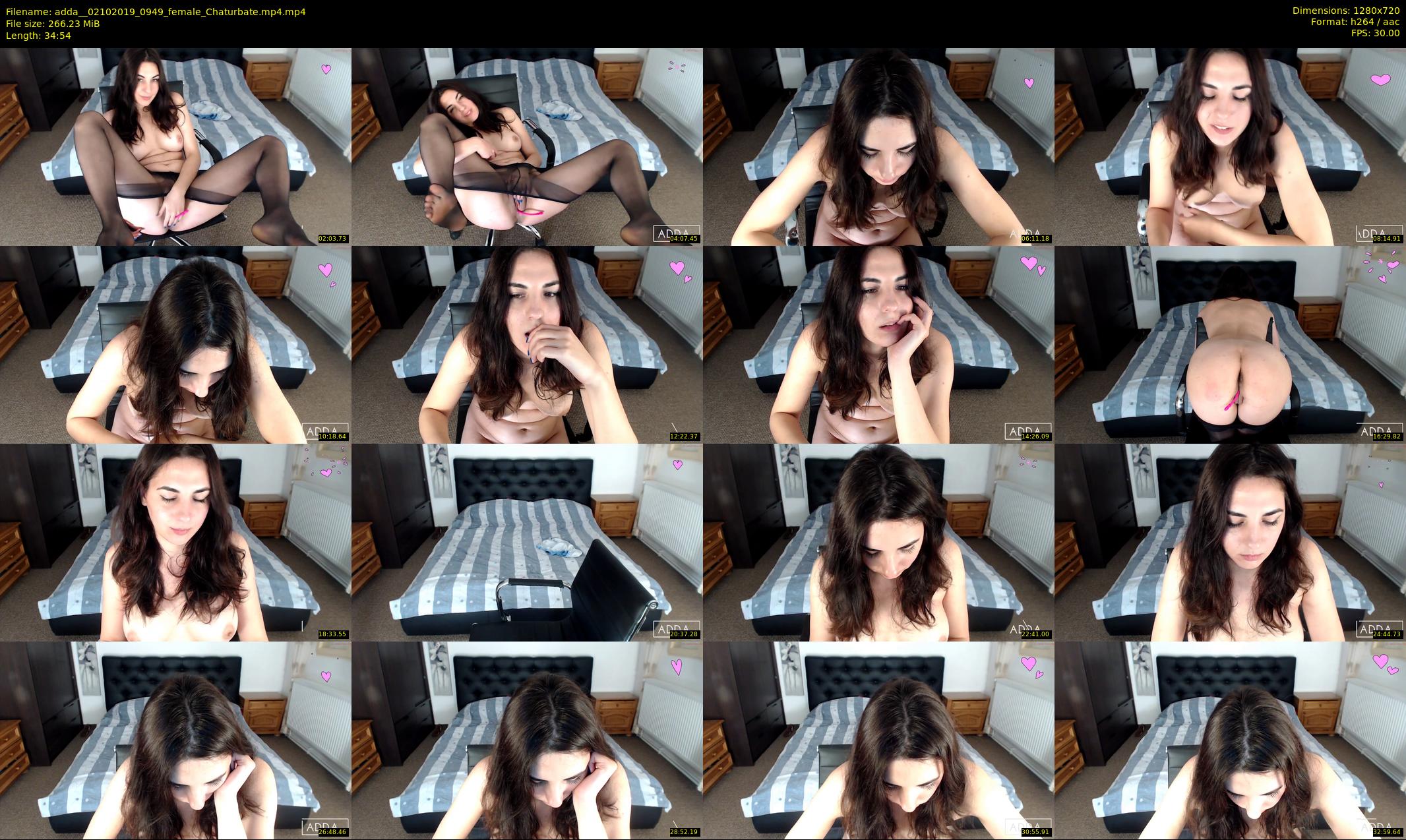 adda_ — 35 minute Chaturbate female cam show recording, 720p, Oct 2, 2019