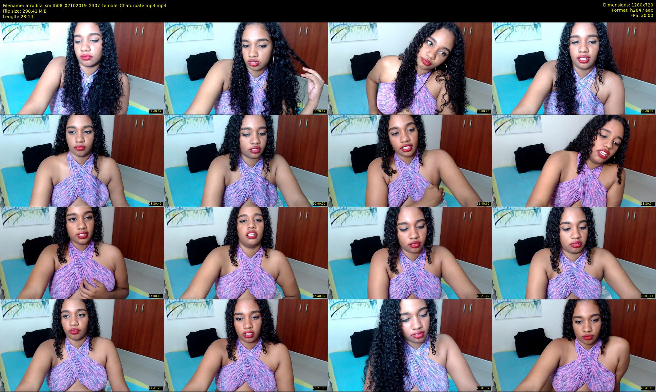 afrodita_smith08 — 29 minute Chaturbate female cam show recording, 720p, Oct 2, 2019