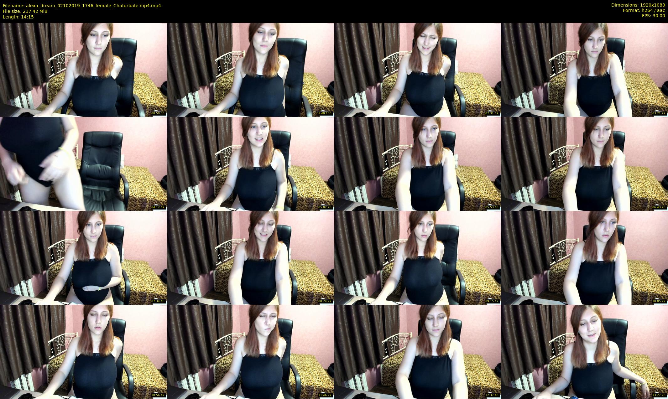 alexa_dream — 15 minute Chaturbate female cam show recording, 1080p, Oct 2, 2019
