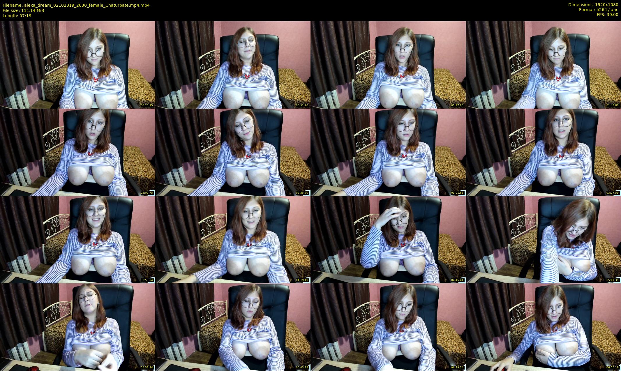 alexa_dream — 8 minute Chaturbate female cam show recording, 1080p, Oct 2, 2019