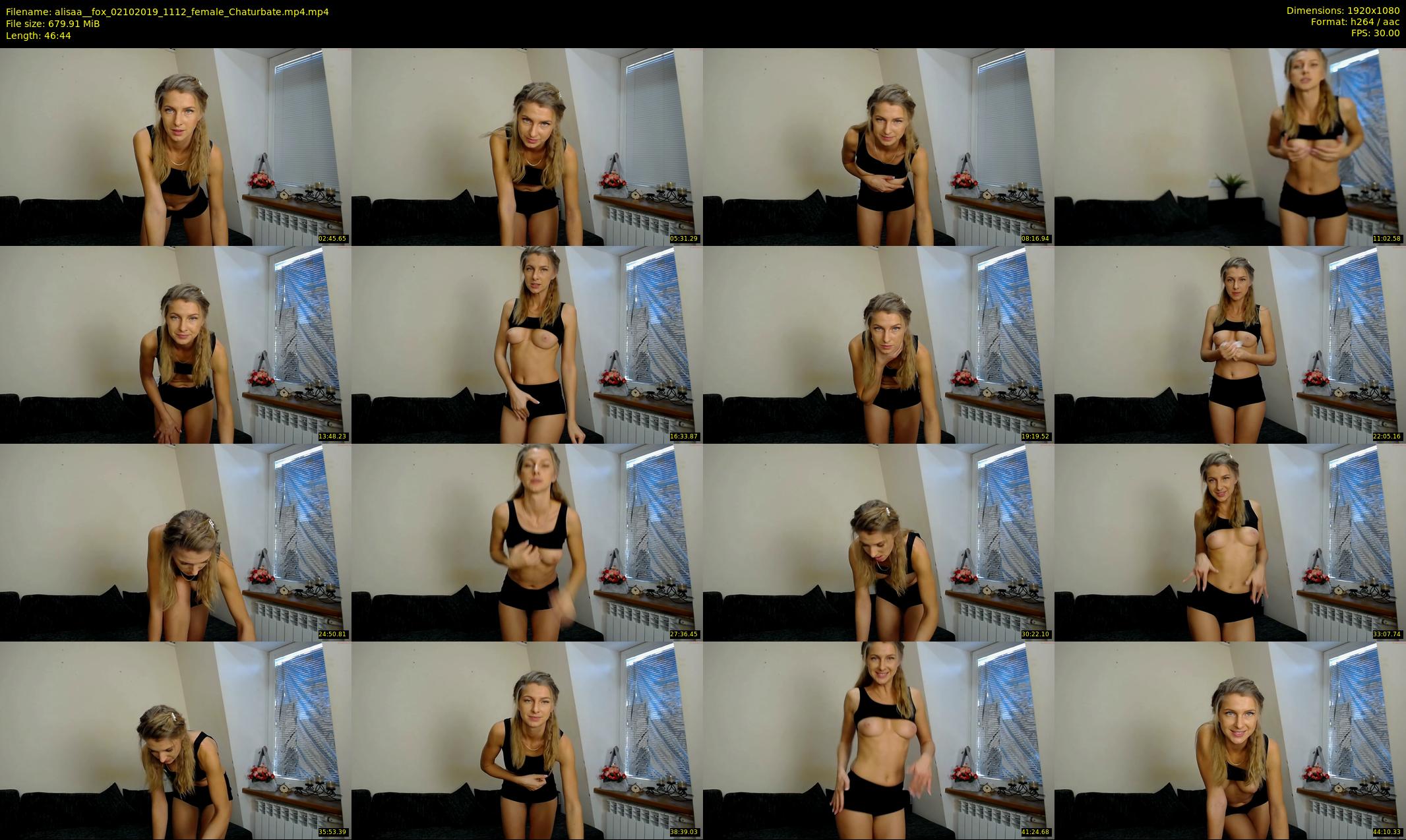 alisaa__fox — 47 minute Chaturbate female cam show recording, 1080p, Oct 2, 2019