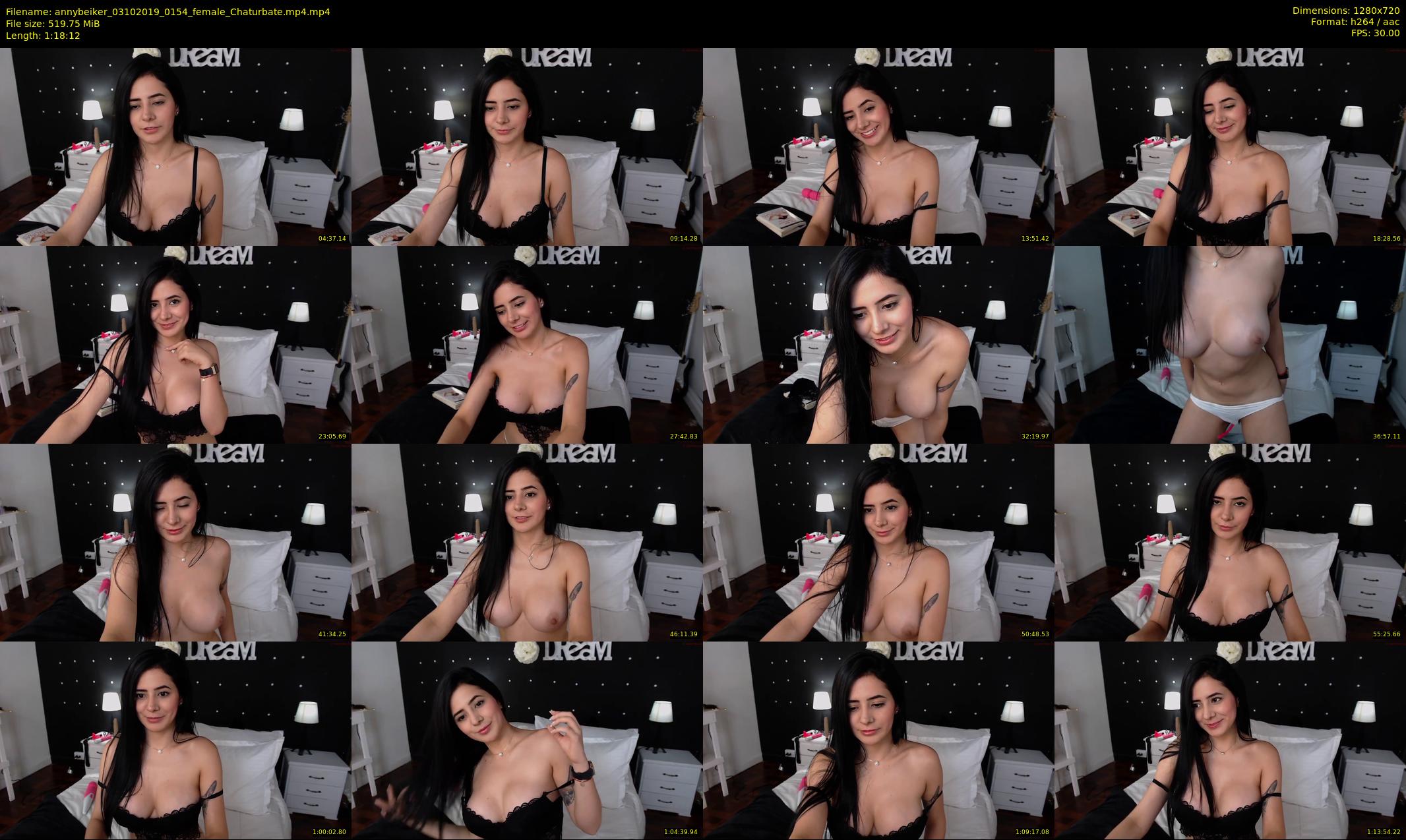 annybeiker — 79 minute Chaturbate female cam show recording, 720p, Oct 3, 2019