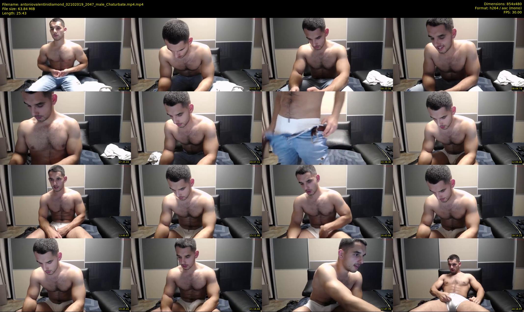 antoniovalentinidiamond — 26 minute Chaturbate male cam show recording, 480p, Oct 2, 2019