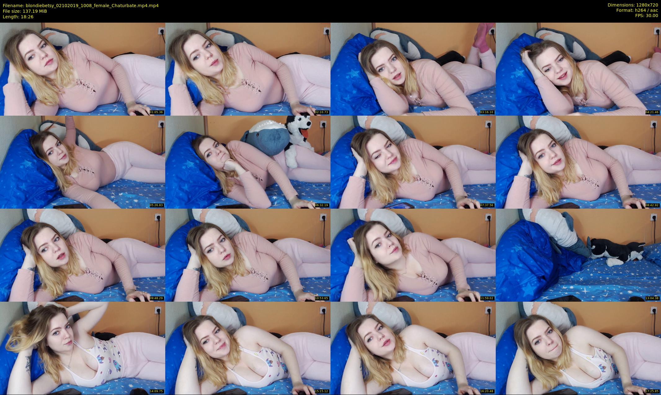 blondiebetsy — 19 minute Chaturbate female cam show recording, 720p, Oct 2, 2019