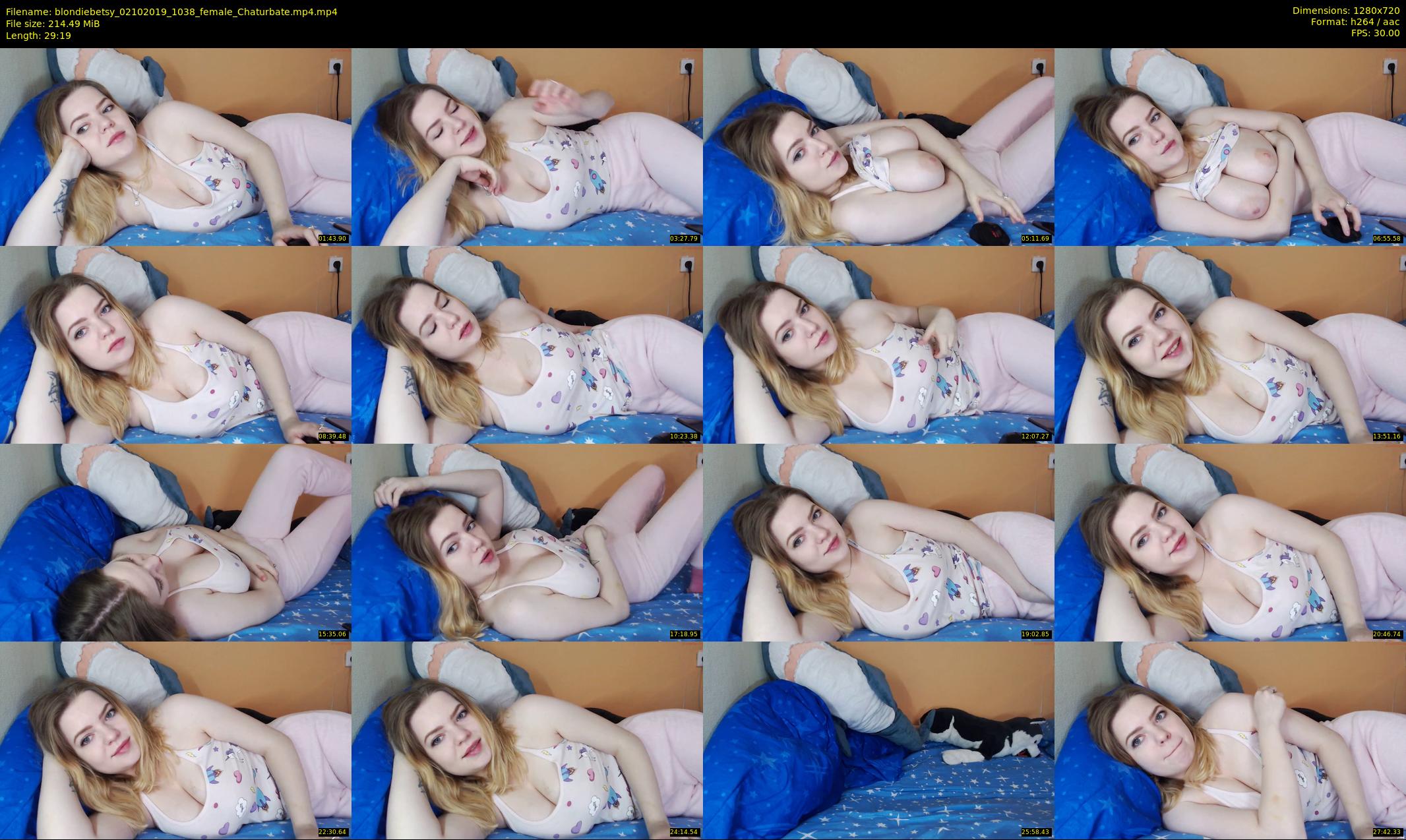 blondiebetsy — 30 minute Chaturbate female cam show recording, 720p, Oct 2, 2019