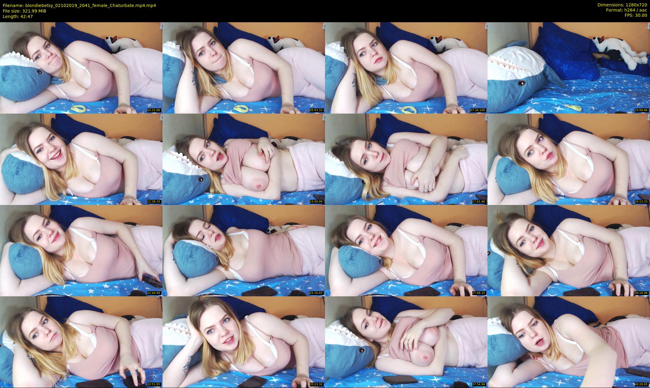 blondiebetsy — 43 minute Chaturbate female cam show recording, 720p, Oct 2, 2019