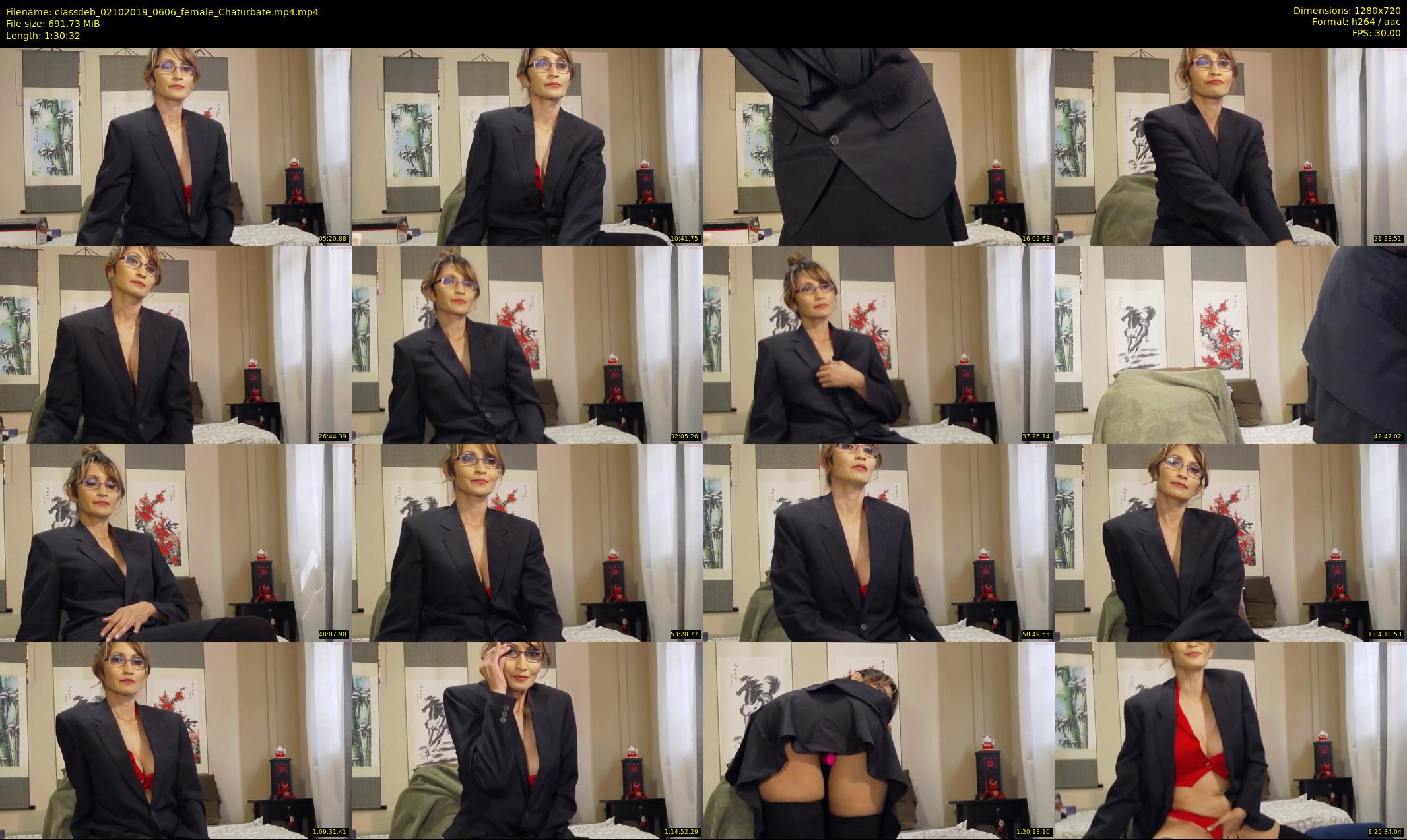 classdeb — 91 minute Chaturbate female cam show recording, 720p, Oct 2, 2019