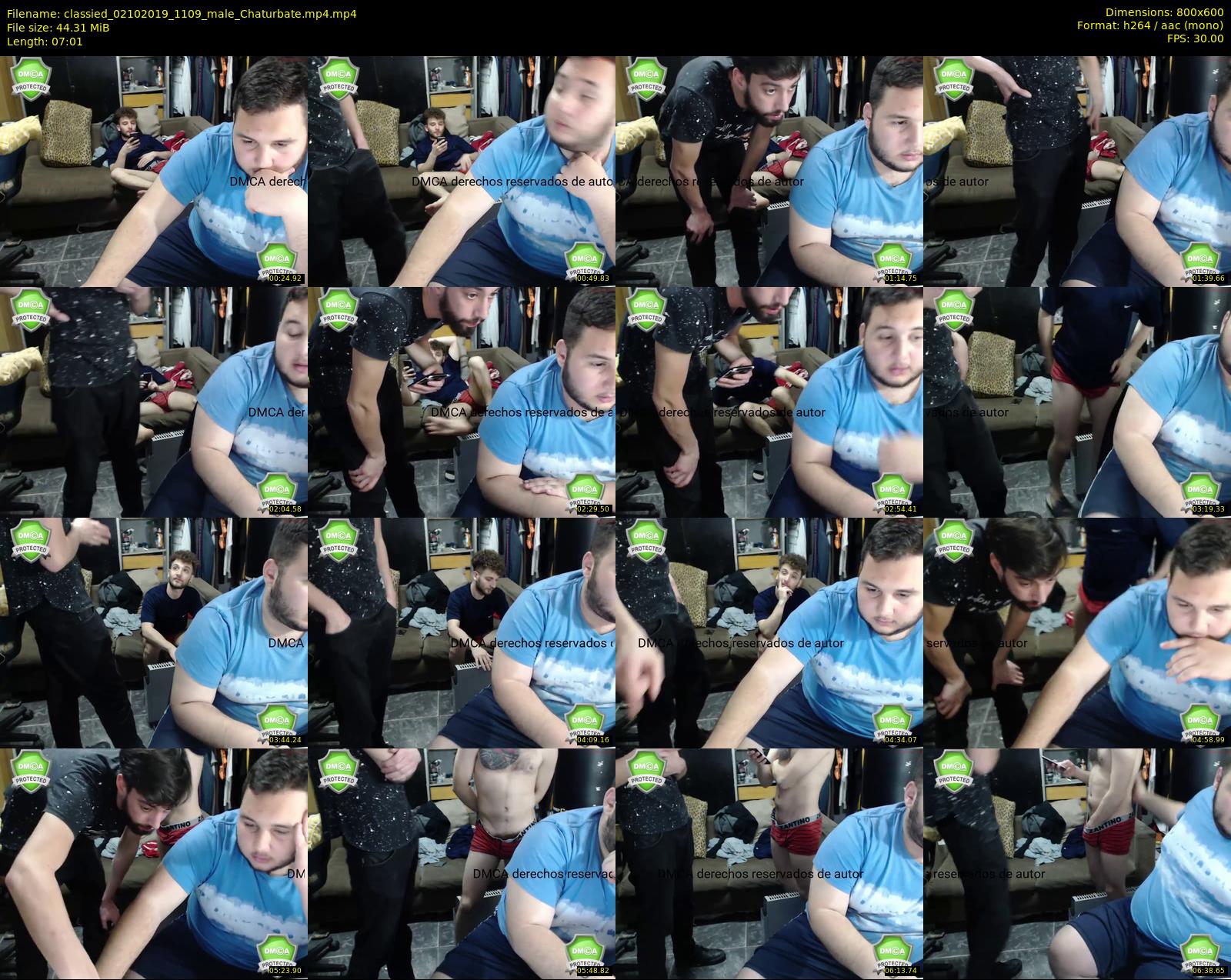 classied — 8 minute Chaturbate male cam show recording, 480p, Oct 2, 2019