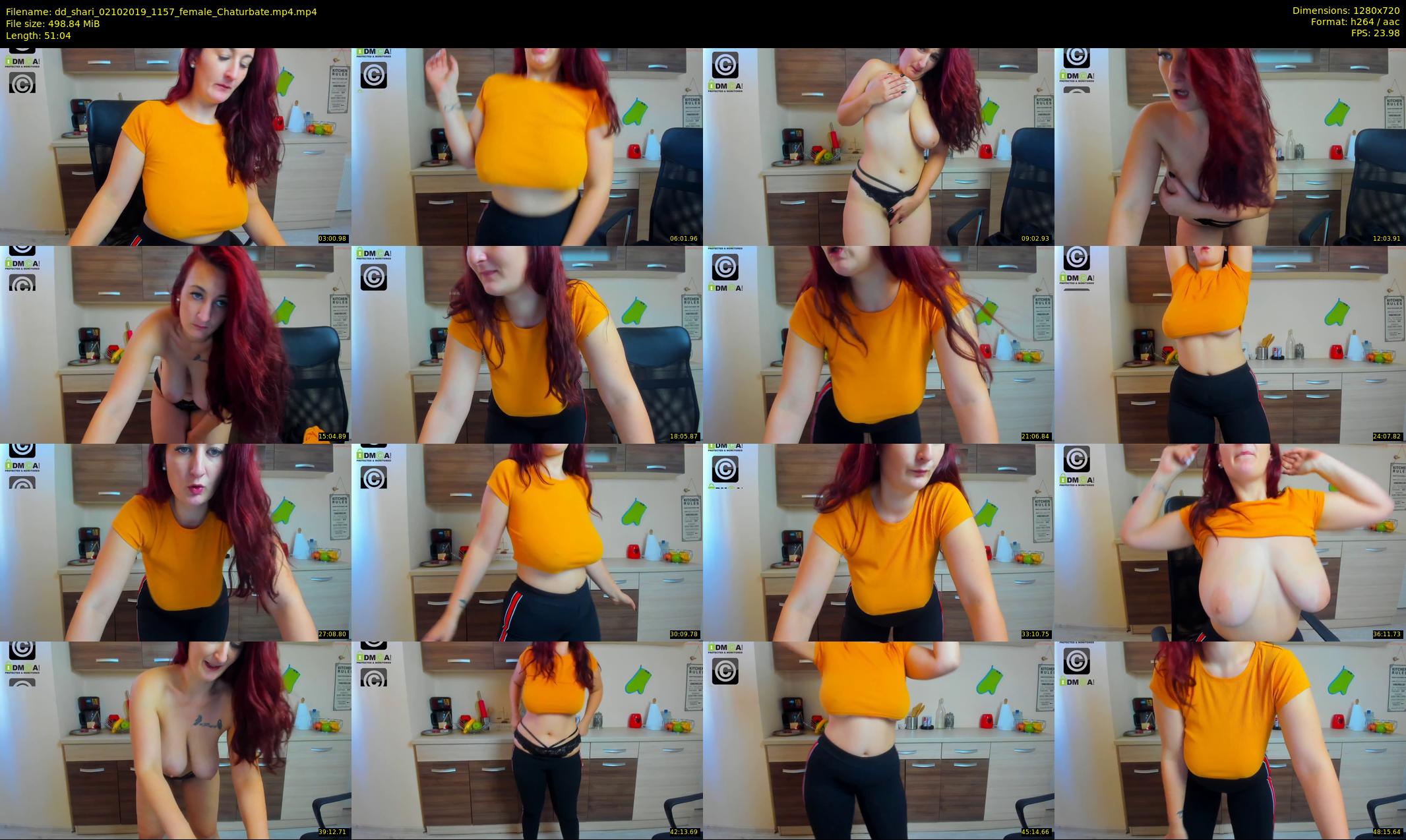 dd_shari — 52 minute Chaturbate female cam show recording, 720p, Oct 2, 2019