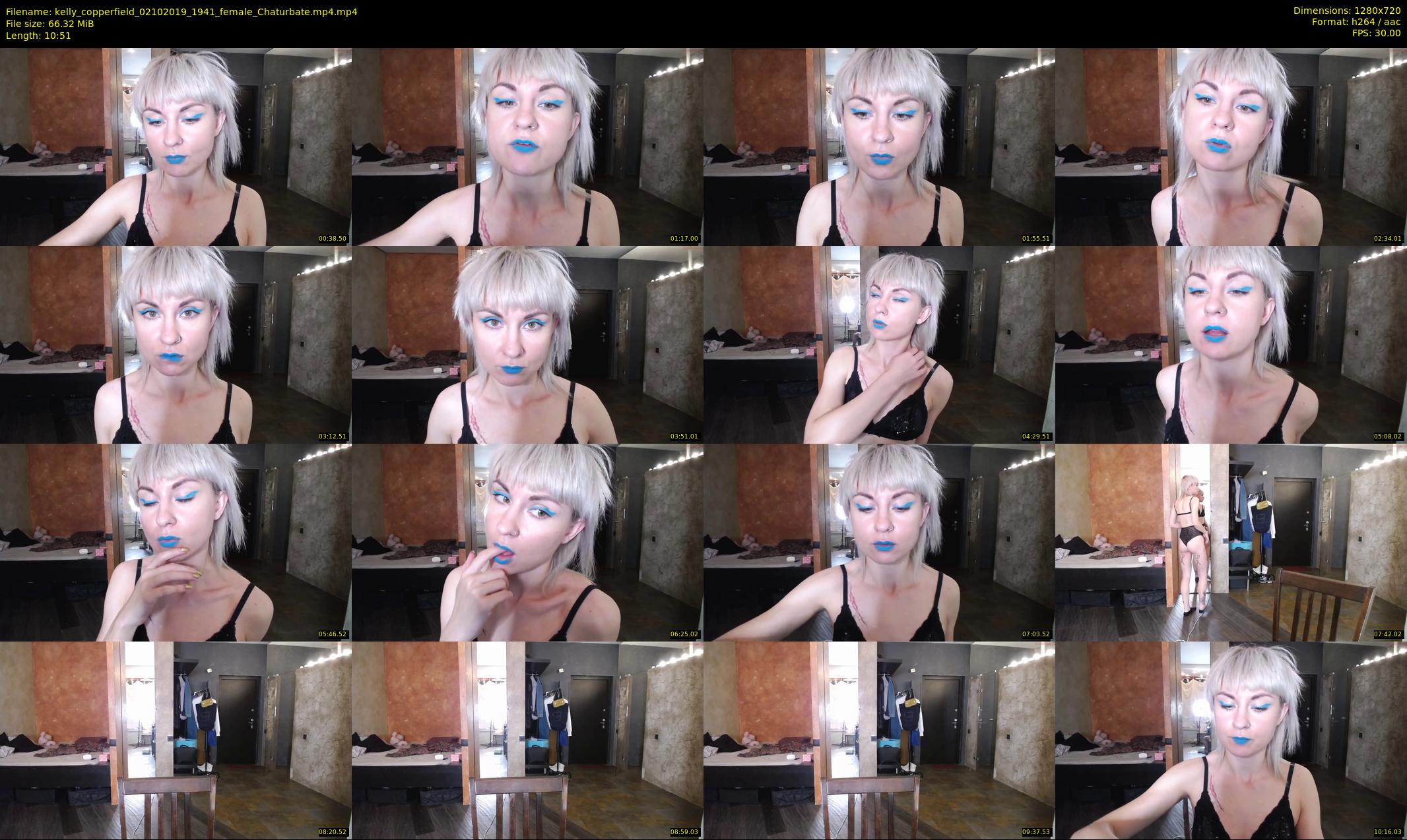 kelly_copperfield — 11 minute Chaturbate female cam show recording, 720p, Oct 2, 2019