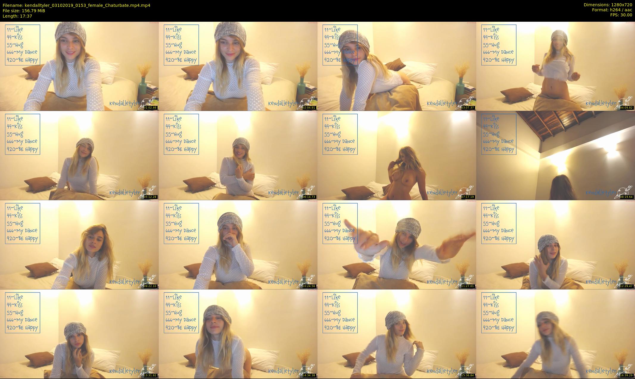 kendalltyler — 18 minute Chaturbate female cam show recording, 720p, Oct 3, 2019