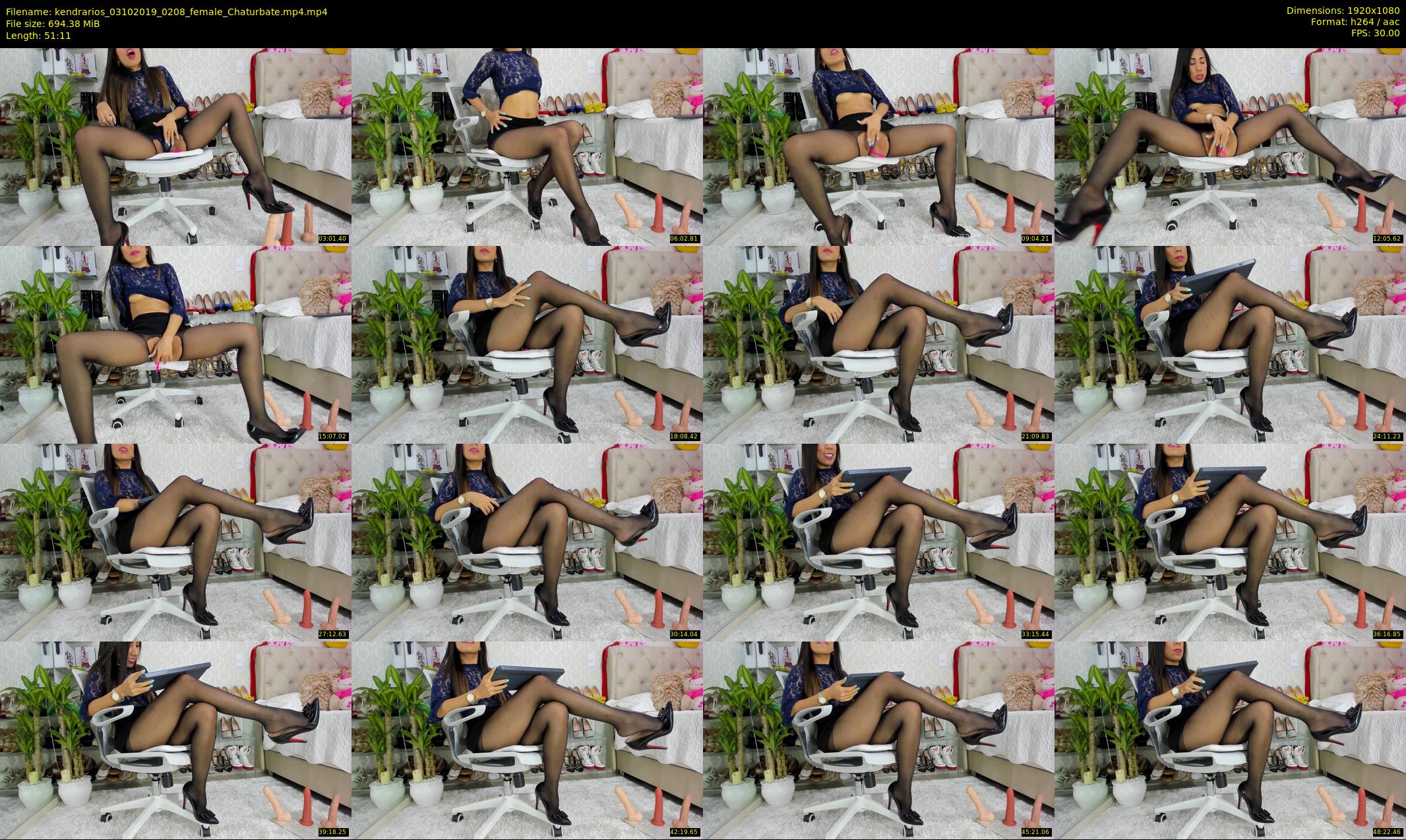 kendrarios — 52 minute Chaturbate female cam show recording, 1080p, Oct 3, 2019