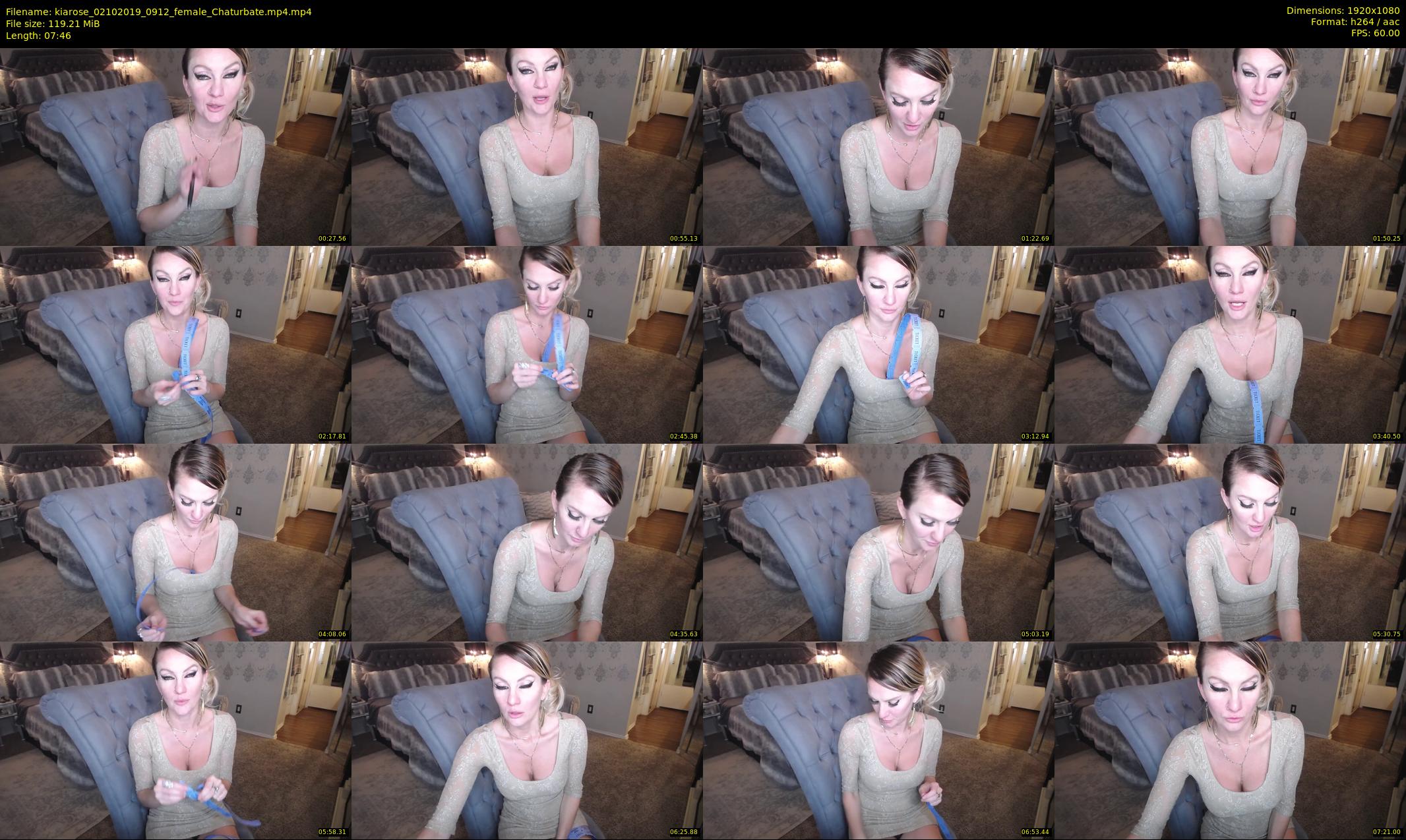 kiarose — 8 minute Chaturbate female cam show recording, 1080p, Oct 2, 2019