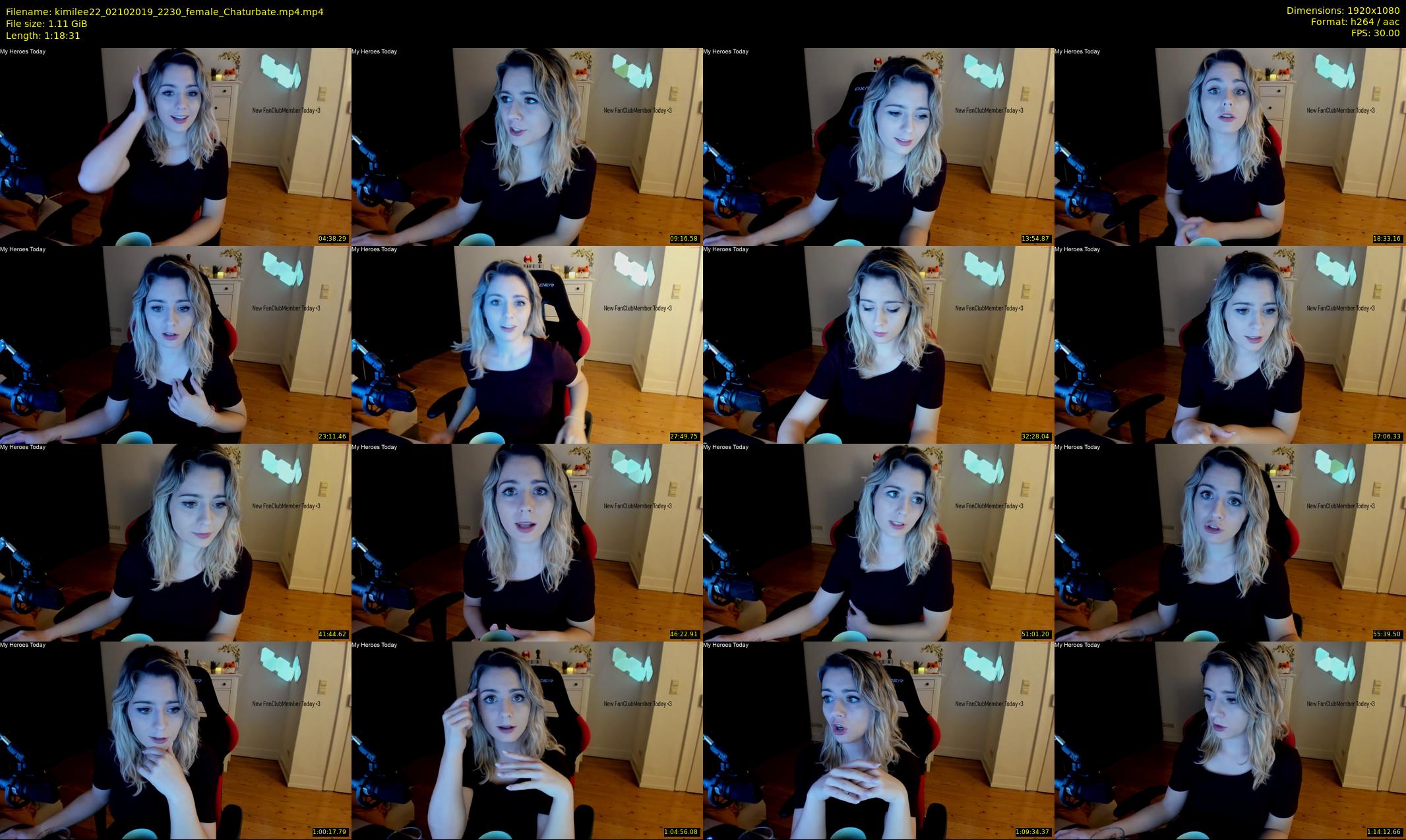 kimilee22 — 79 minute Chaturbate female cam show recording, 1080p, Oct 2, 2019