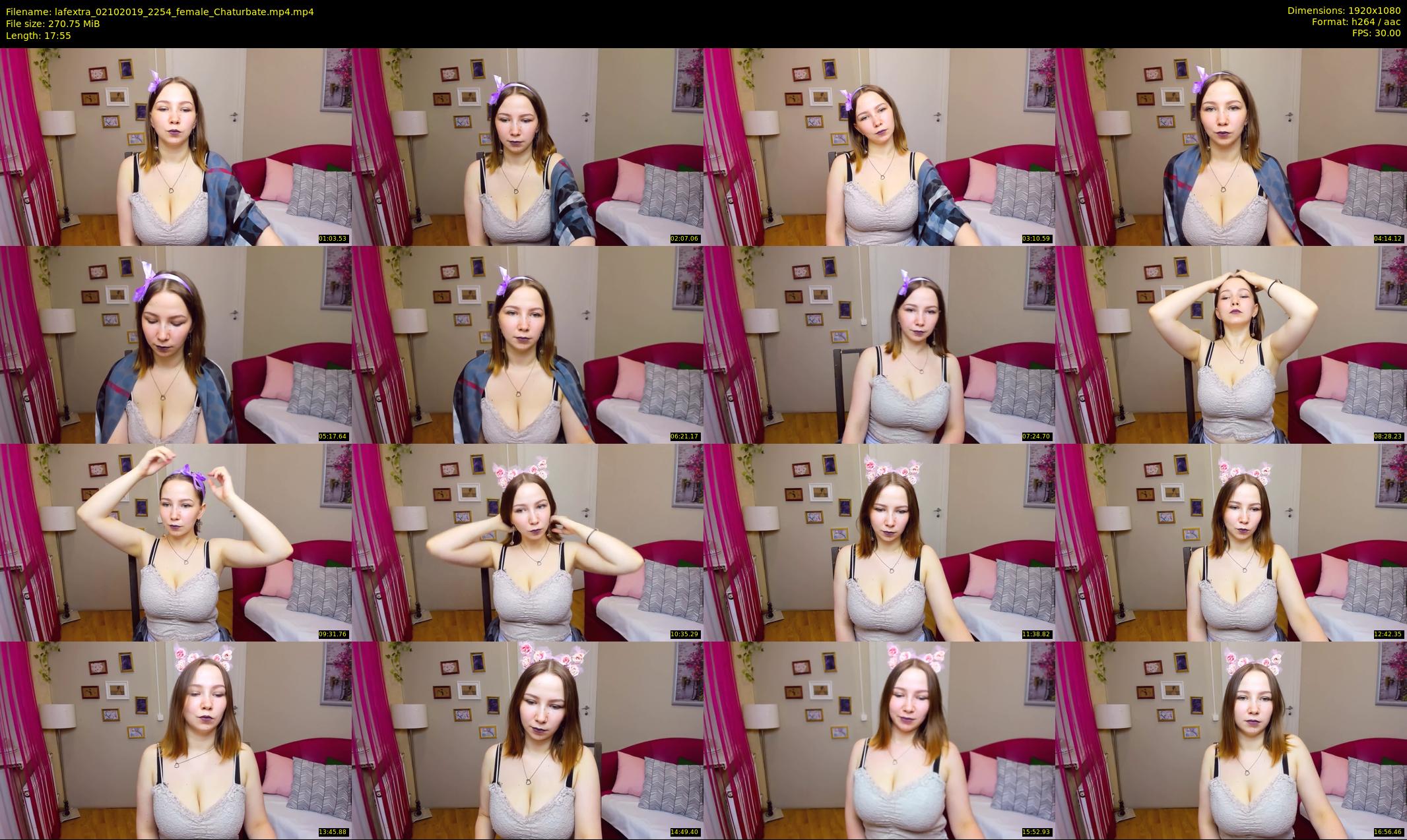 lafextra — 18 minute Chaturbate female cam show recording, 1080p, Oct 2, 2019