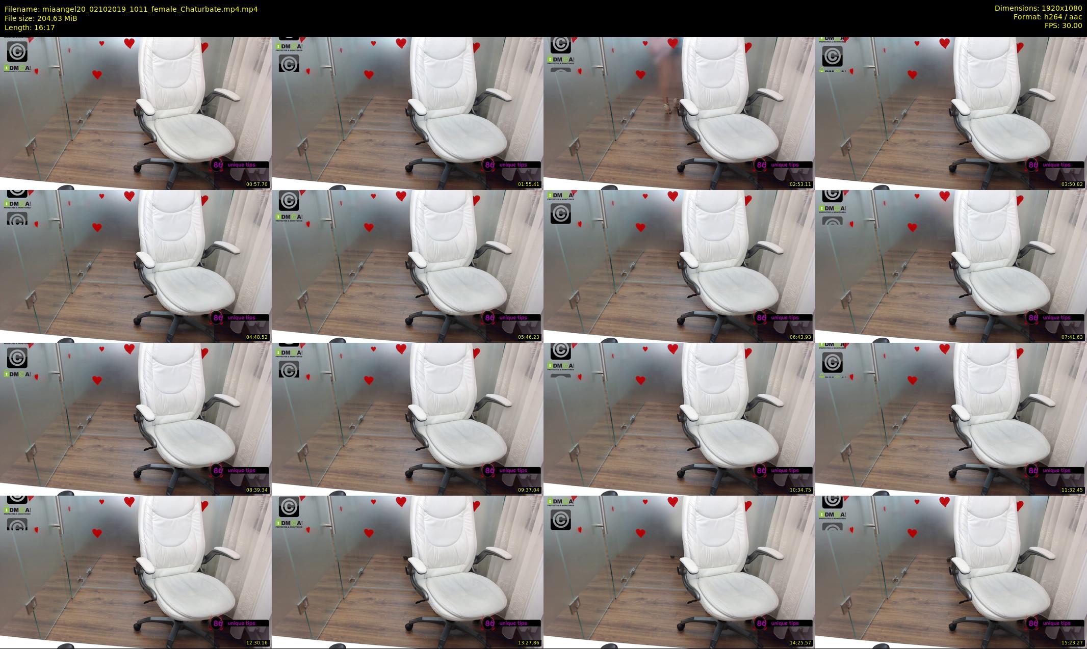 miaangel20 — 17 minute Chaturbate female cam show recording, 1080p, Oct 2, 2019