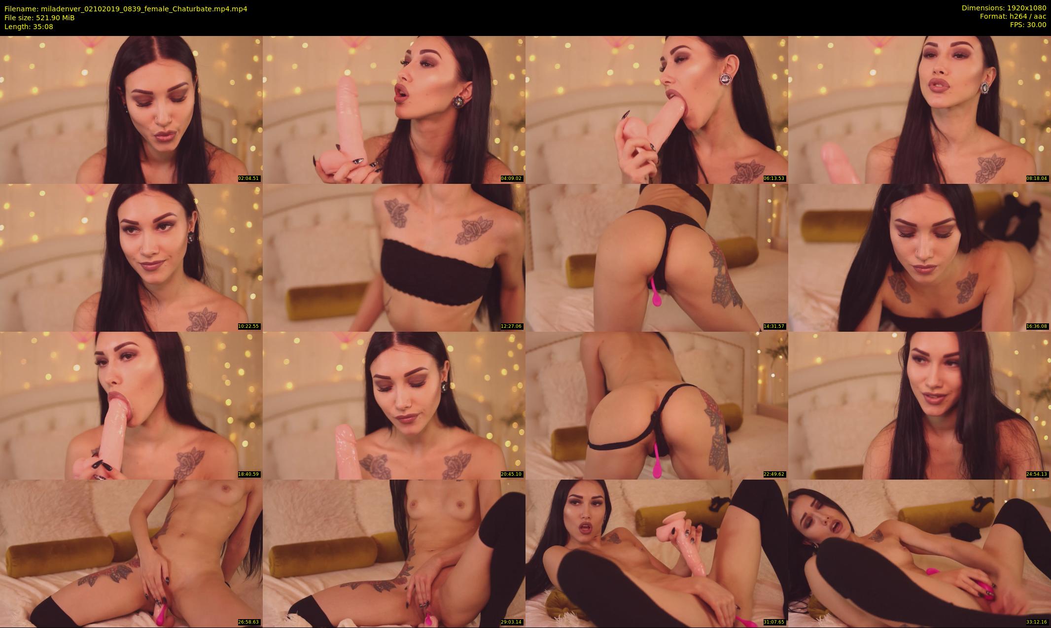 miladenver — 36 minute Chaturbate female cam show recording, 1080p, Oct 2, 2019