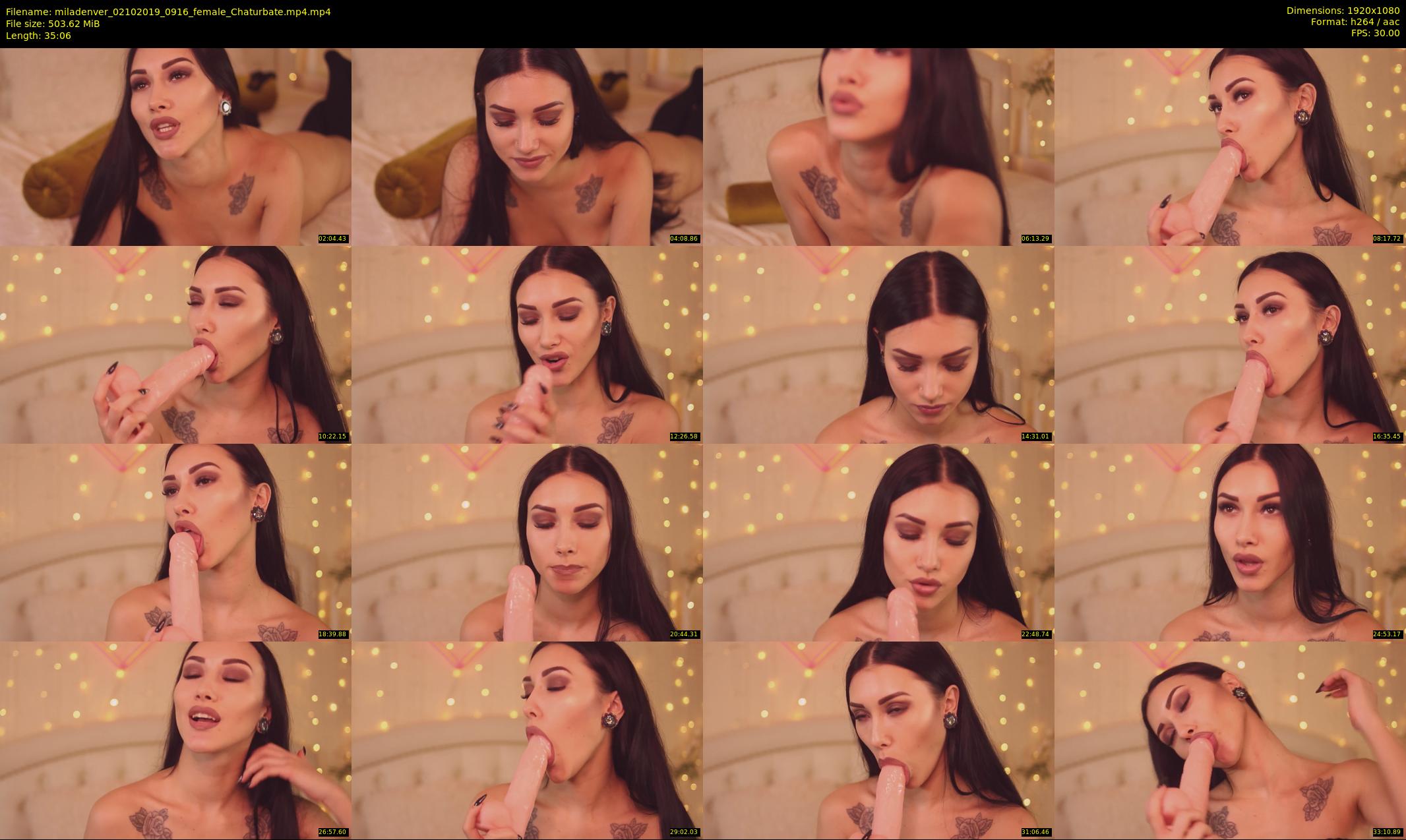 miladenver — 36 minute Chaturbate female cam show recording, 1080p, Oct 2, 2019