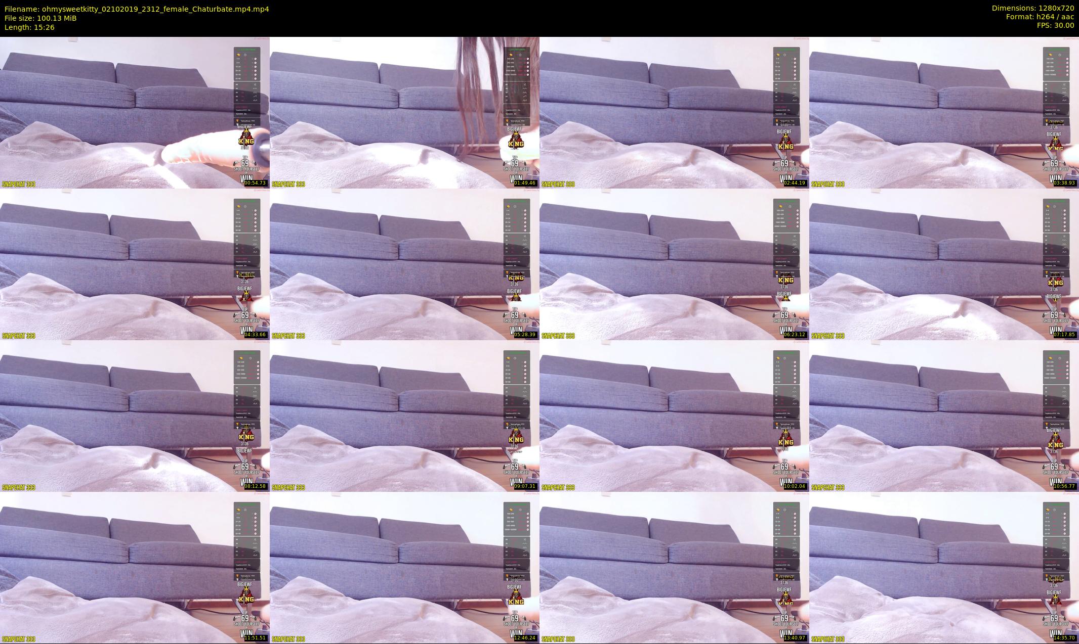 ohmysweetkitty — 16 minute Chaturbate female cam show recording, 720p, Oct 2, 2019